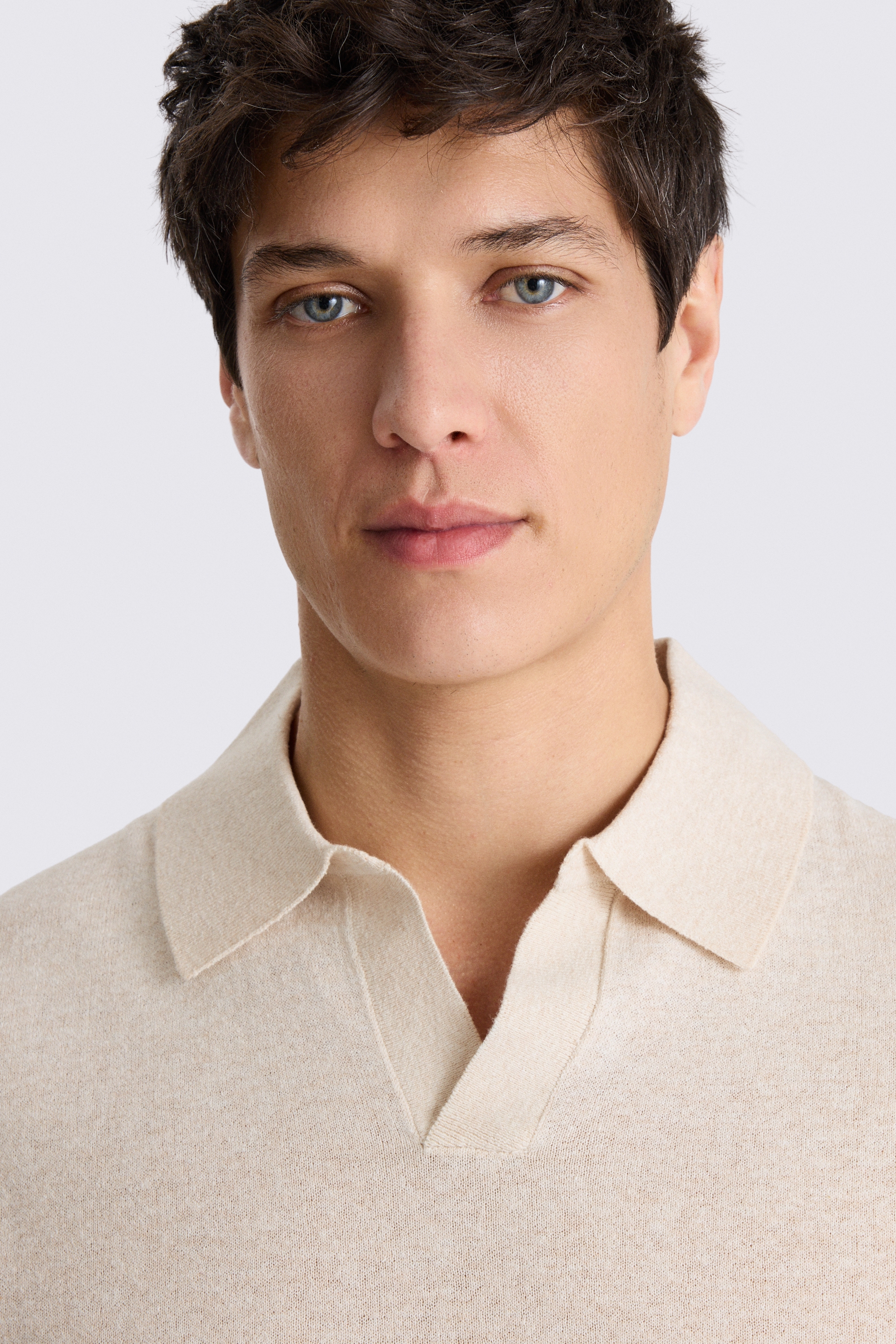 Linen Blend Oatmeal Skipper