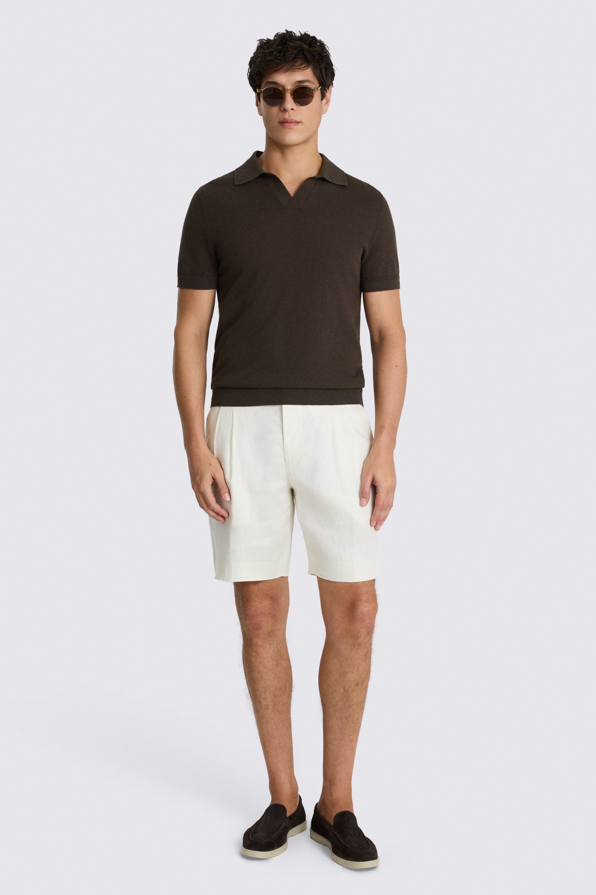 Linen Blend Brown Skipper