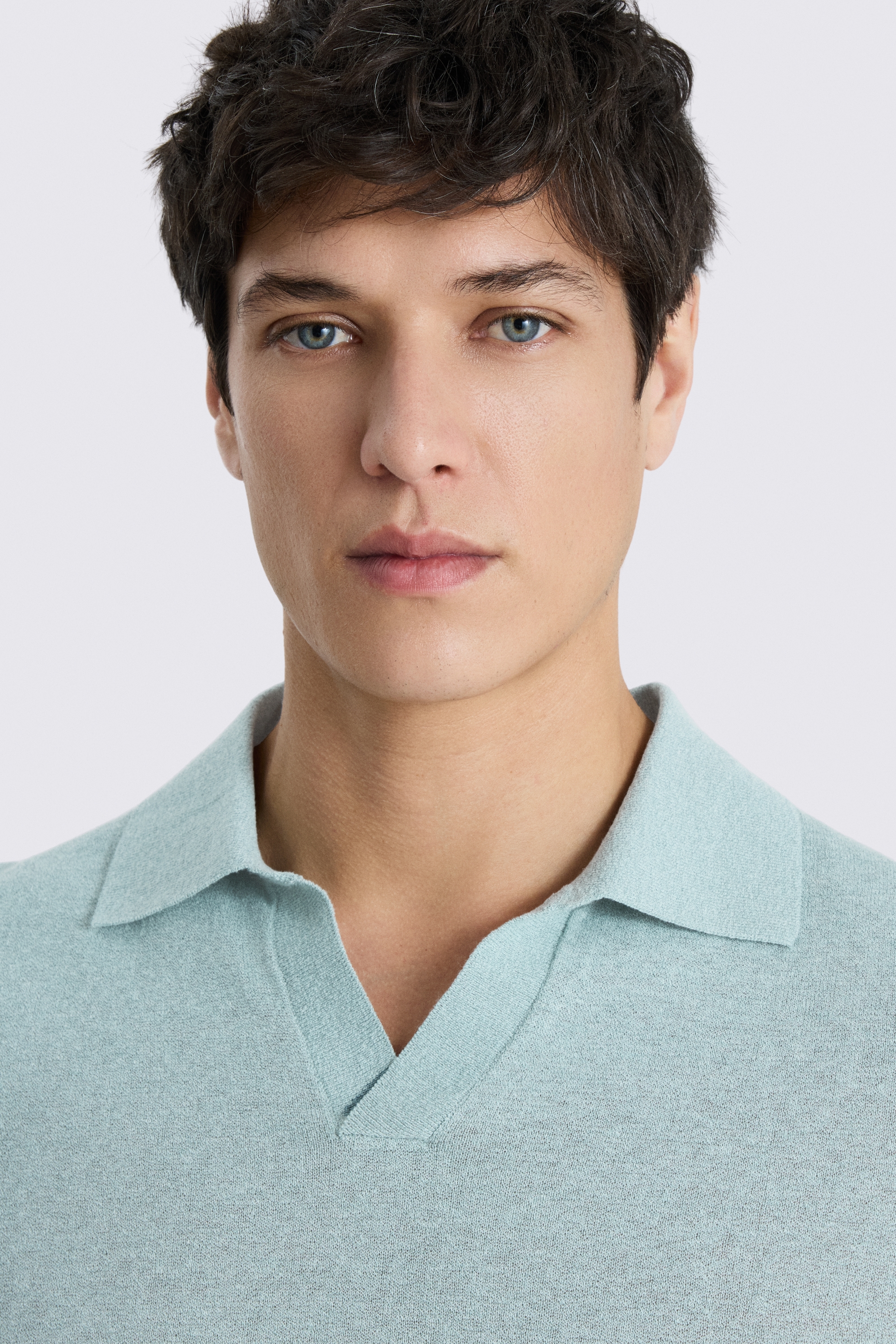 Linen Blend Aqua Skipper