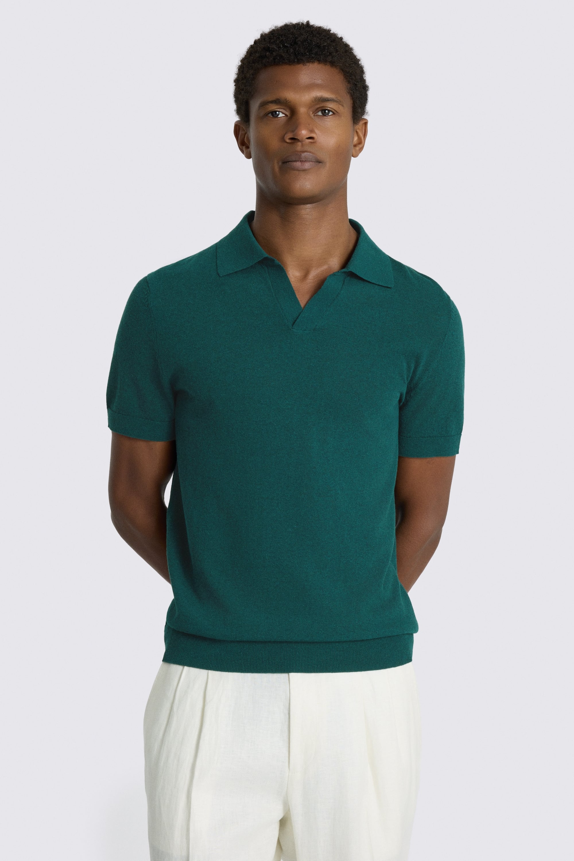 Linen Blend Emerald Skipper