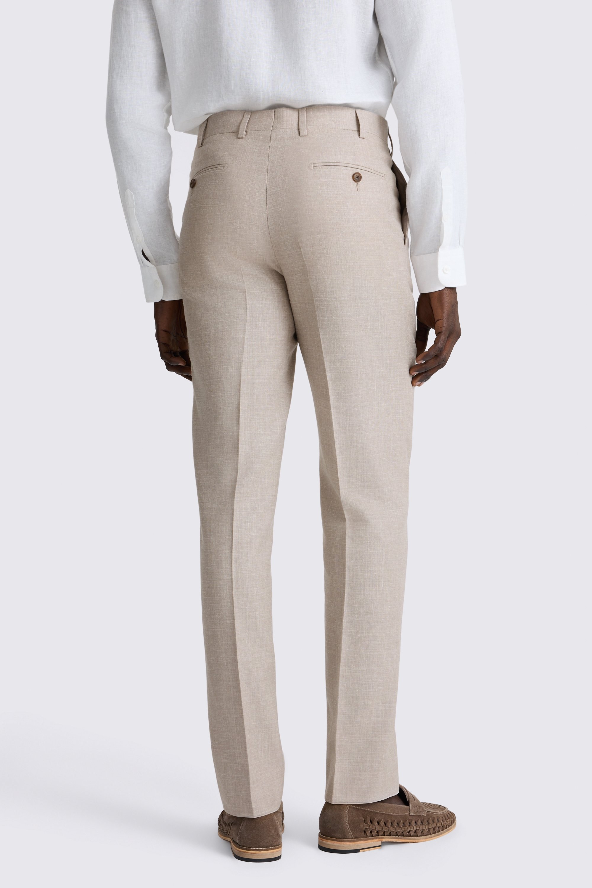 Italian Tailored Fit Neutral Trousers
