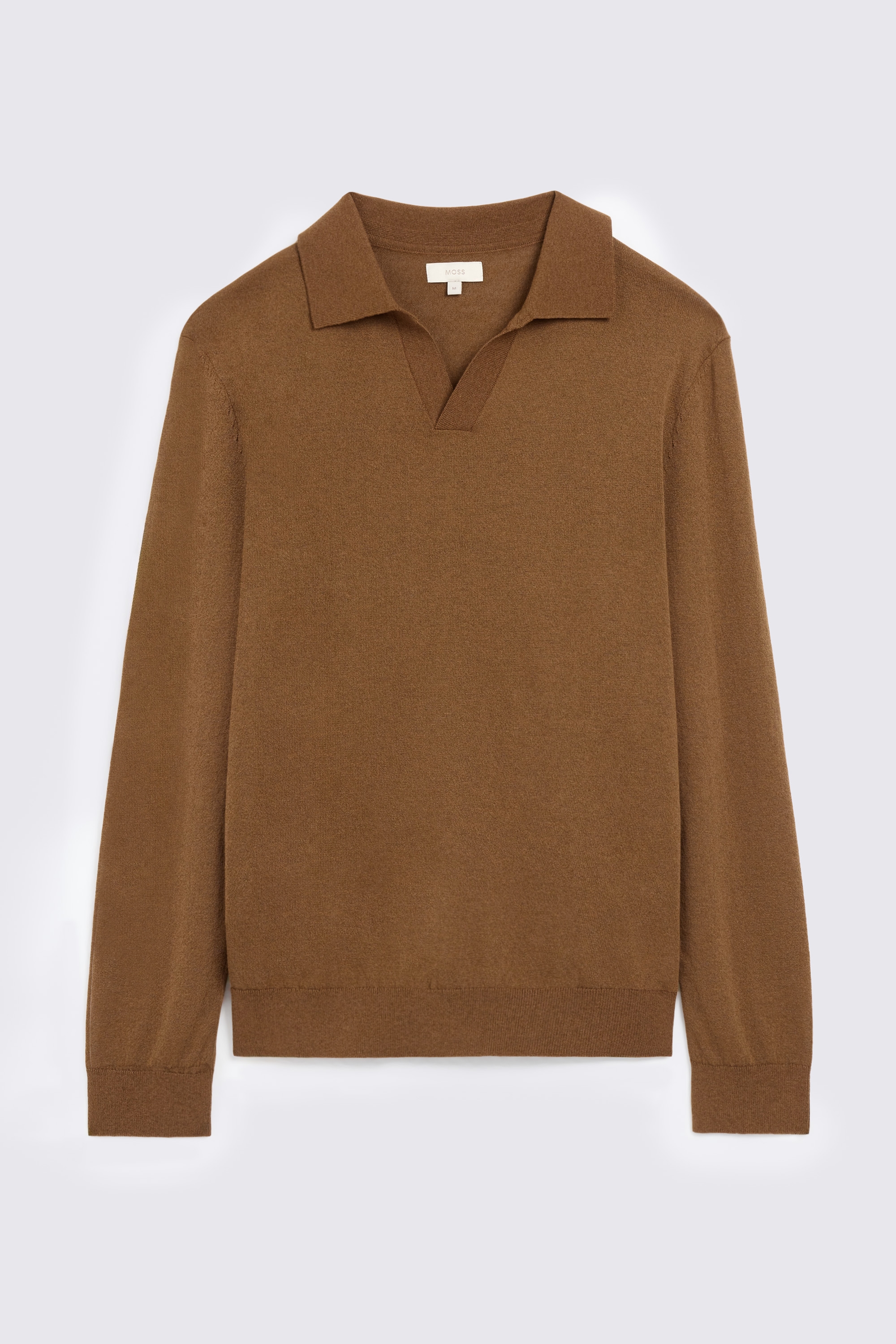 Long Sleeve Linen Blend Chestnut Skipper