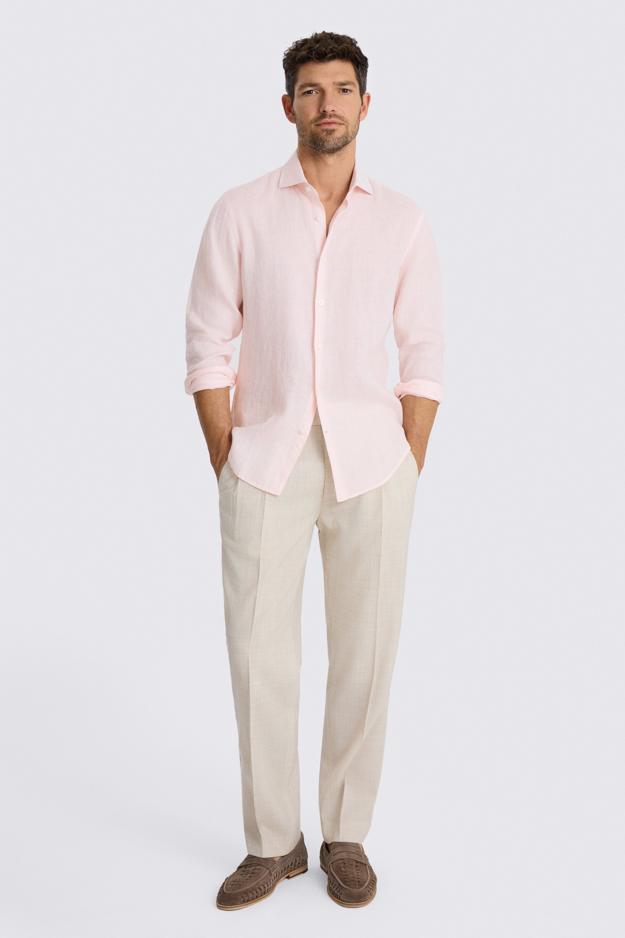 Pink Linen Shirt