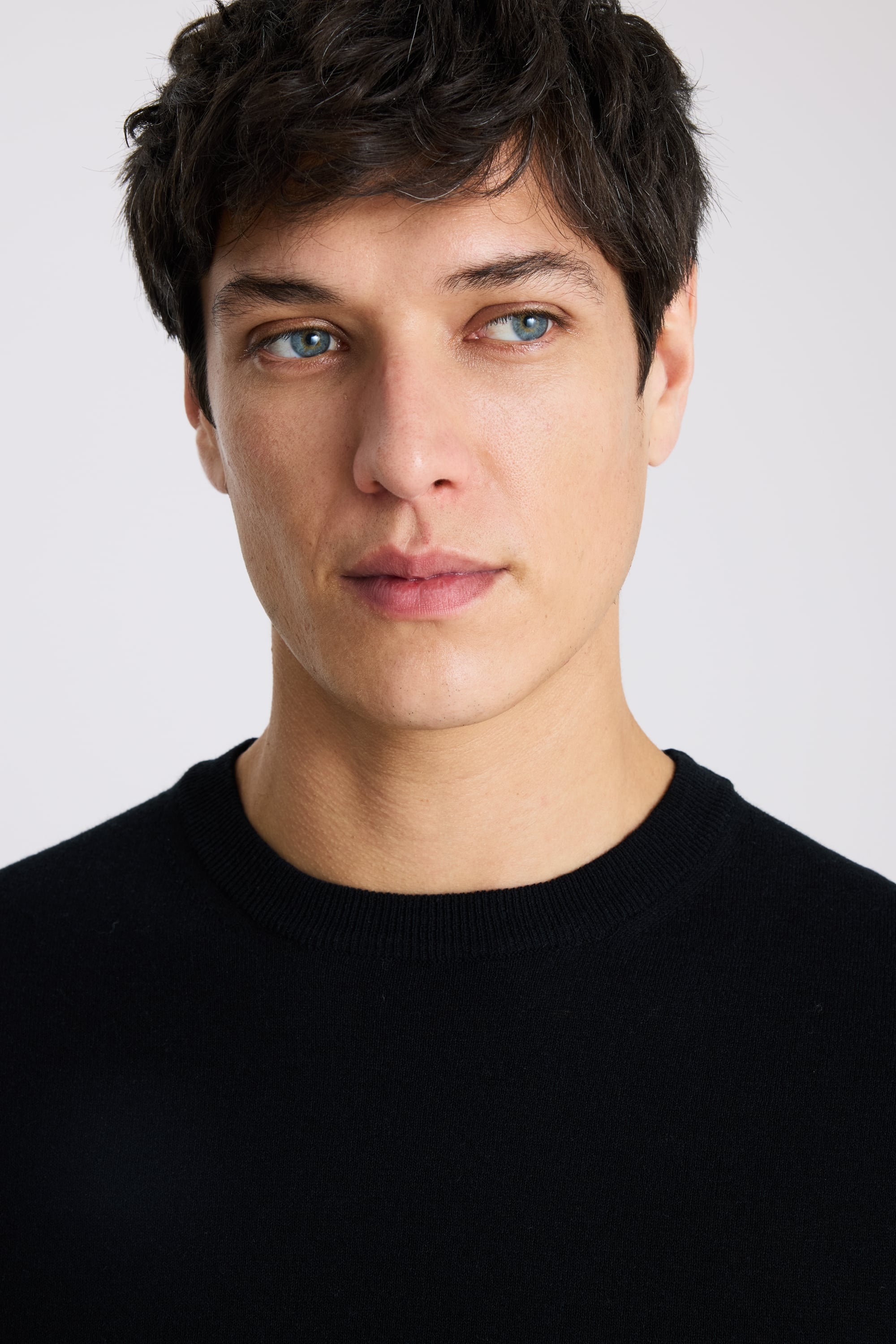 Linen Blend Black T-shirt