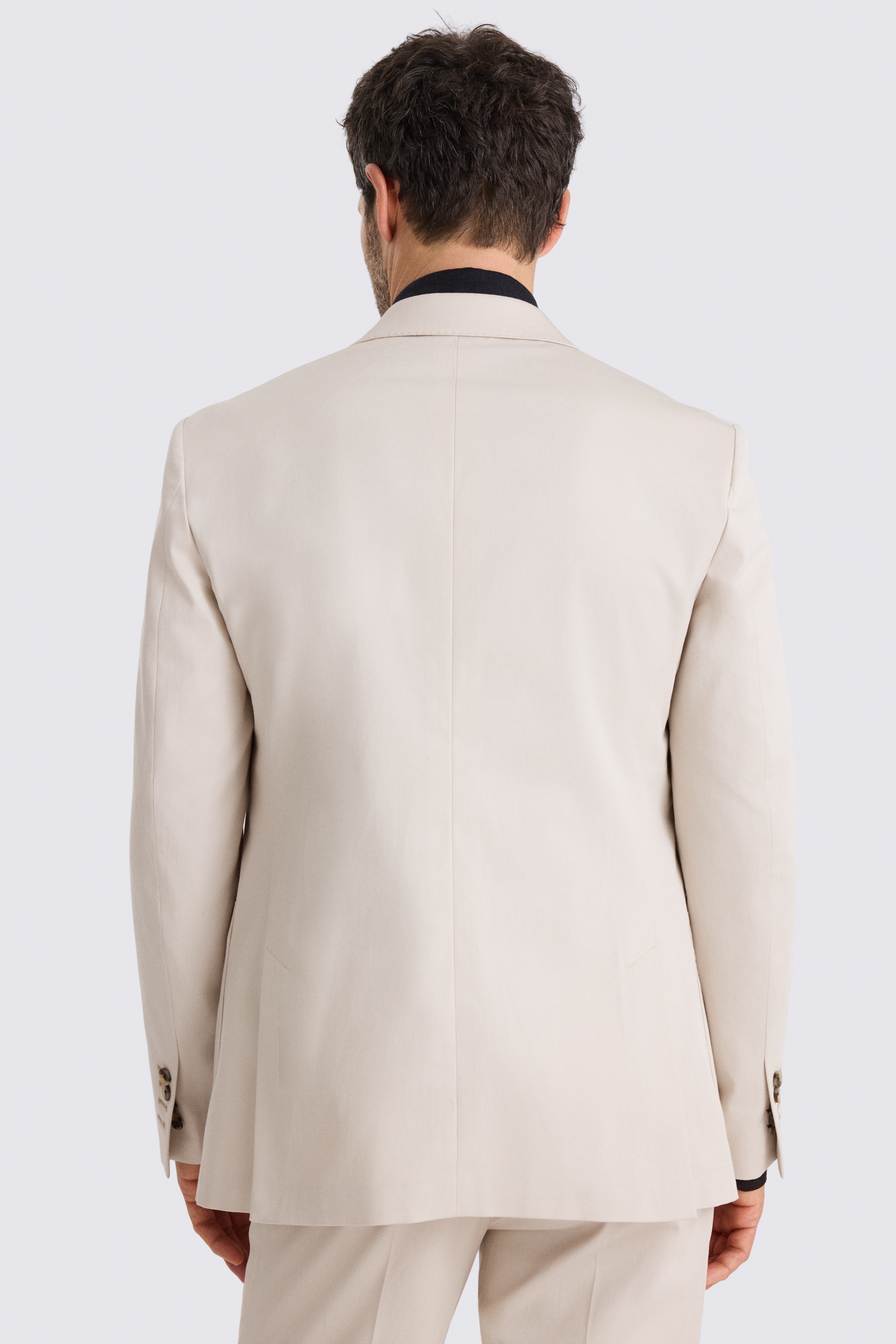 Slim Fit Light Camel Cotton Suit Jacket