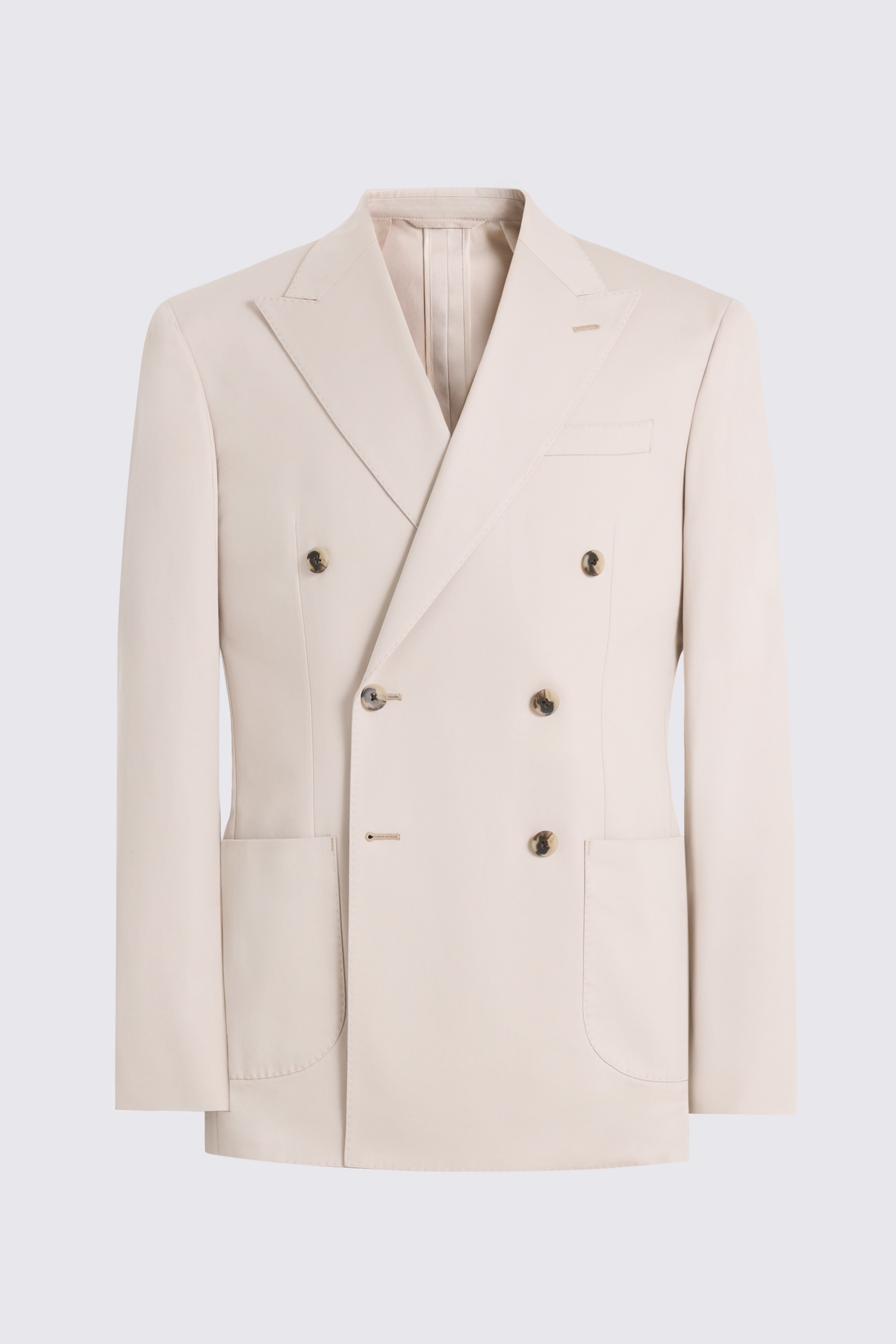 Slim Fit Light Camel Cotton Suit Jacket