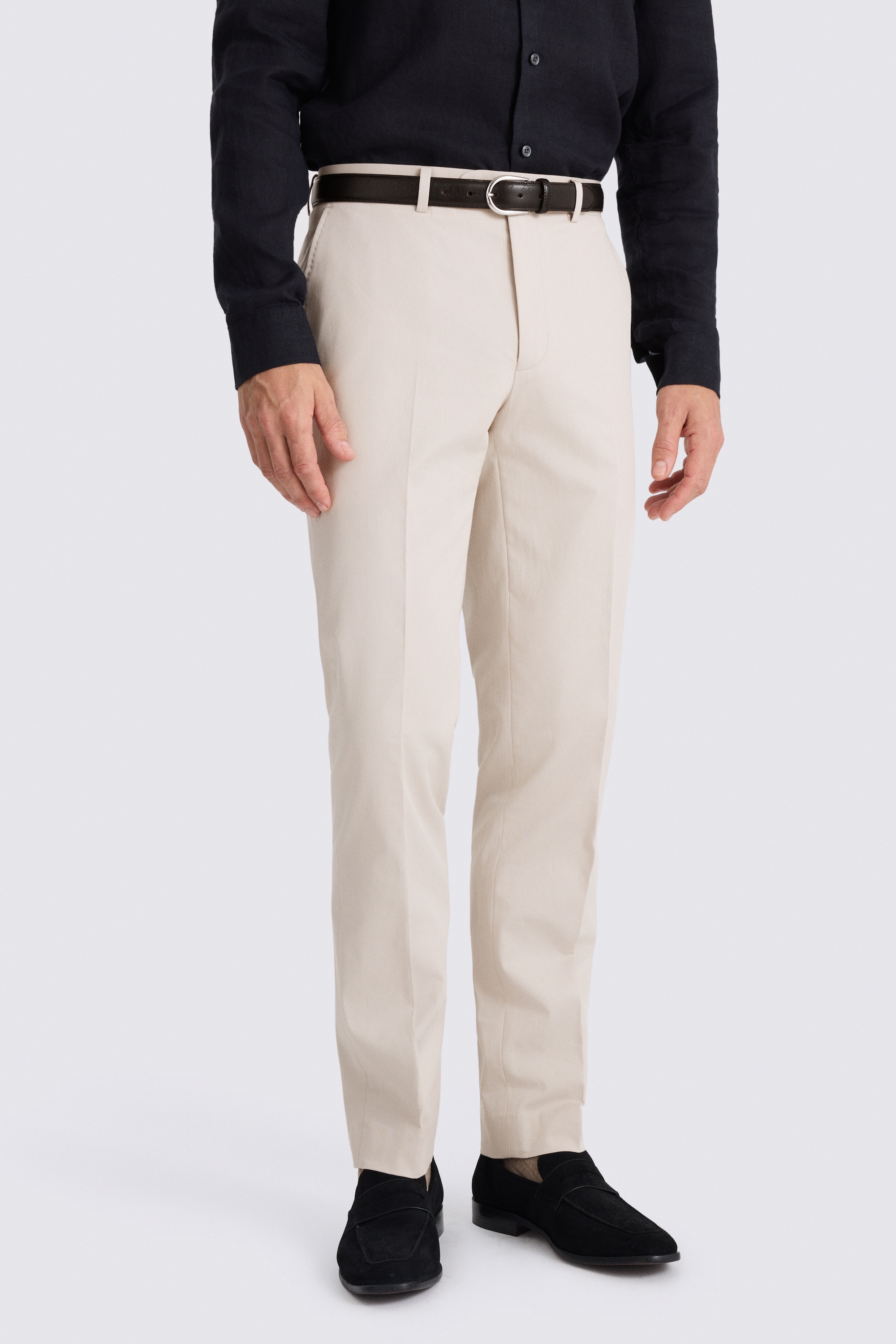 Slim Fit Light Camel Cotton Pant