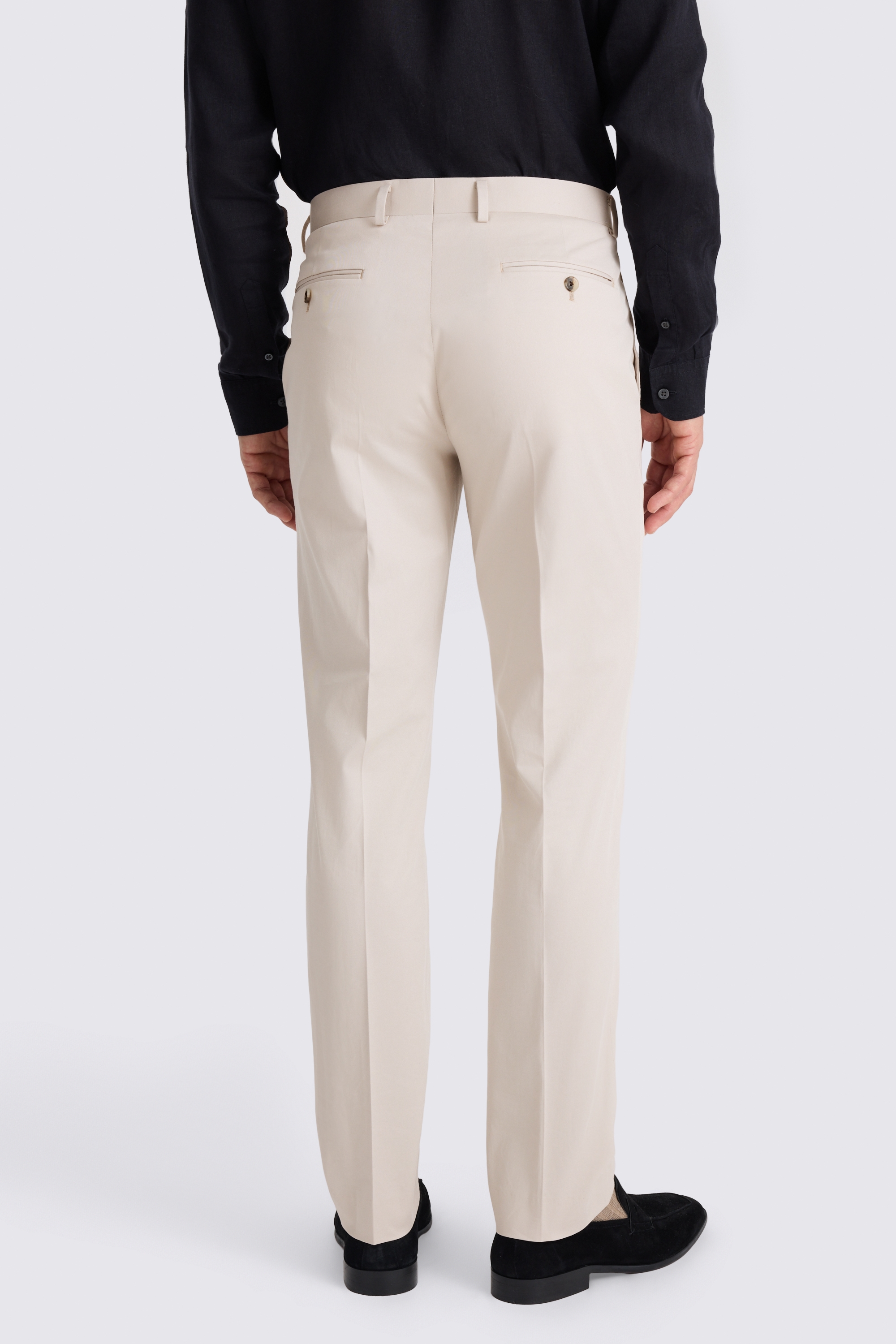 Slim Fit Light Camel Cotton Pant