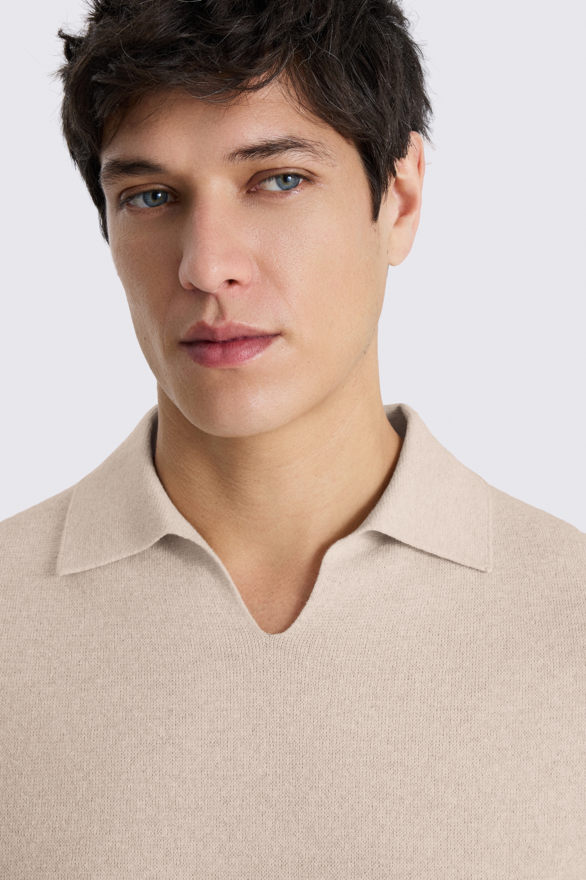 Linen Blend Oatmeal Milano Skipper