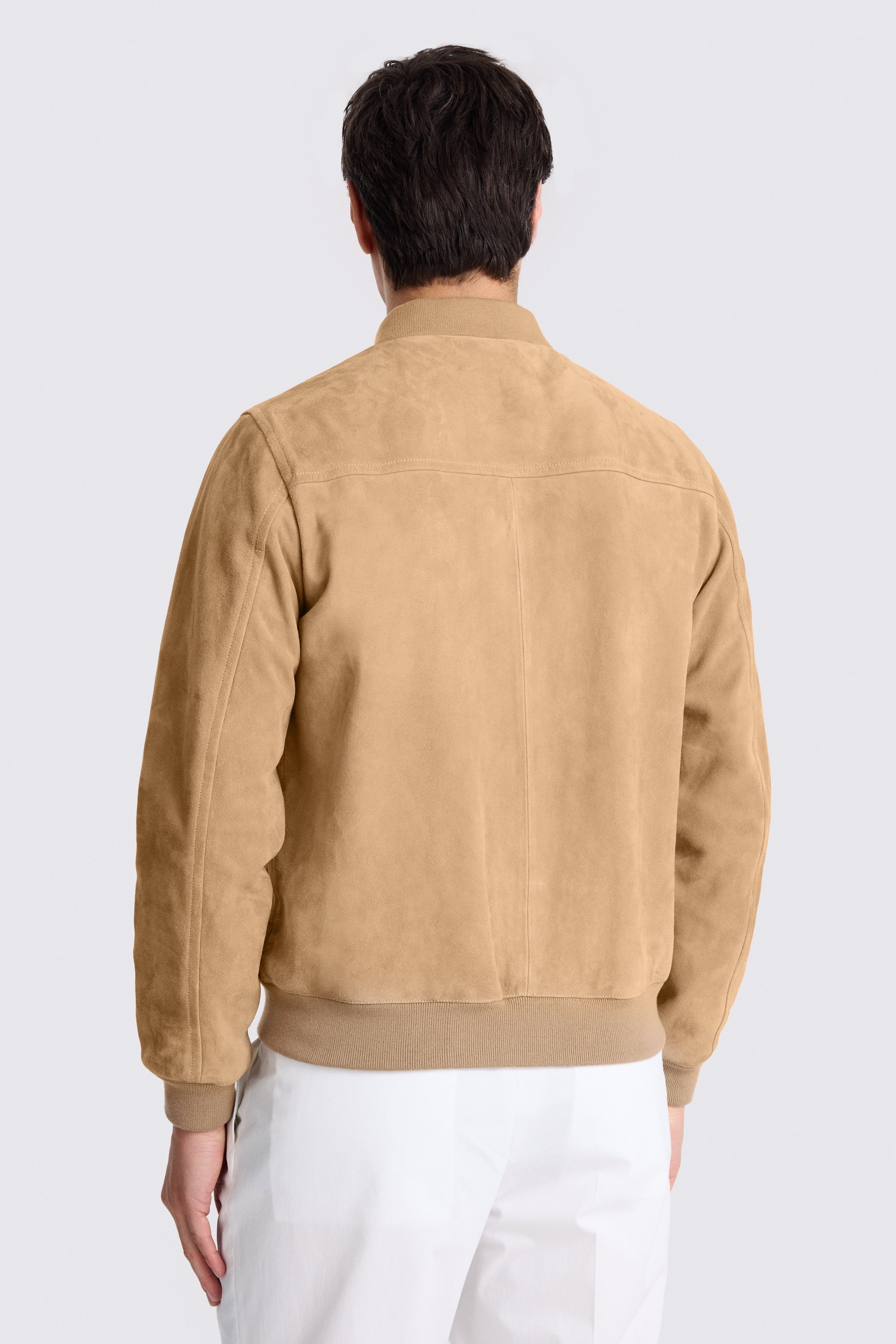 Camel Suede Bomber 