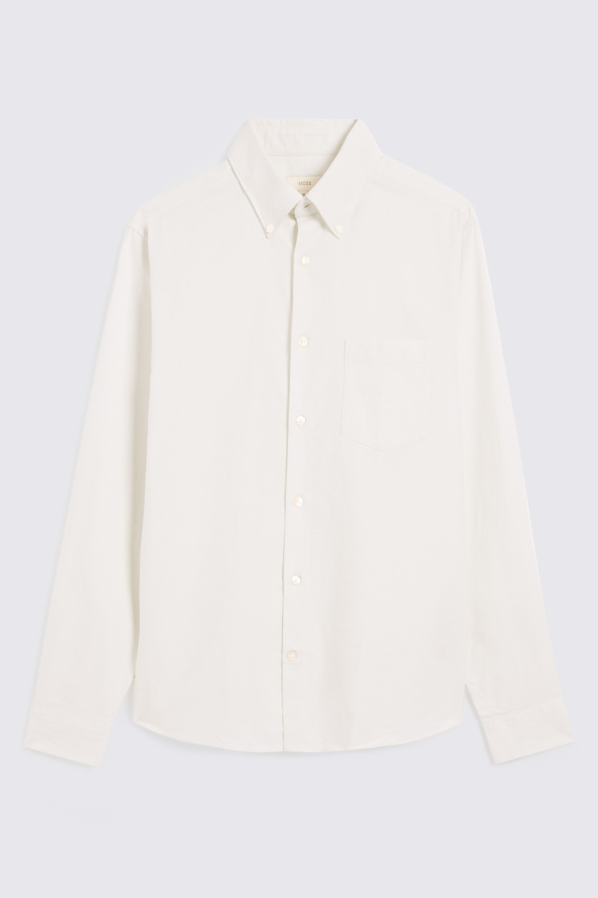 Off White Washed Oxford Shirt