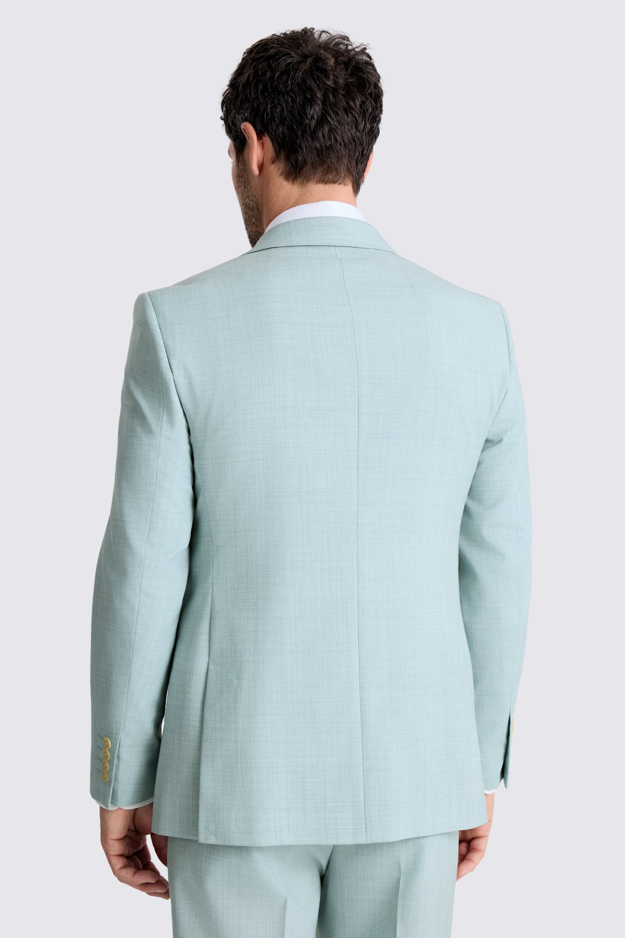 Slim Fit Aqua Marl Suit