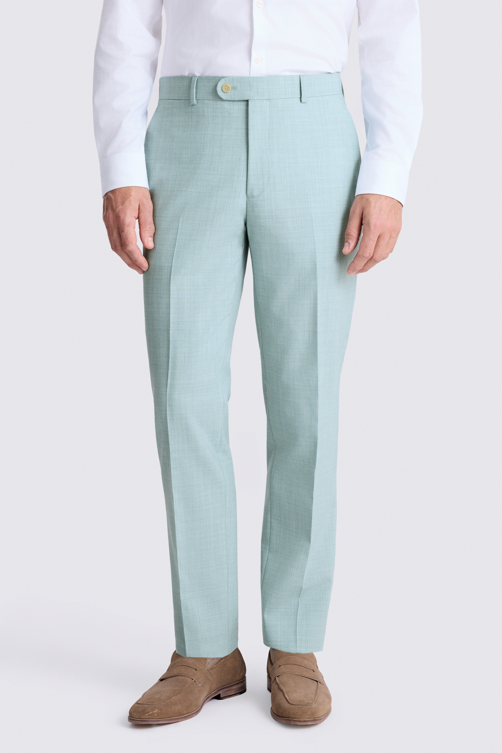 Slim Fit Aqua Marl Suit