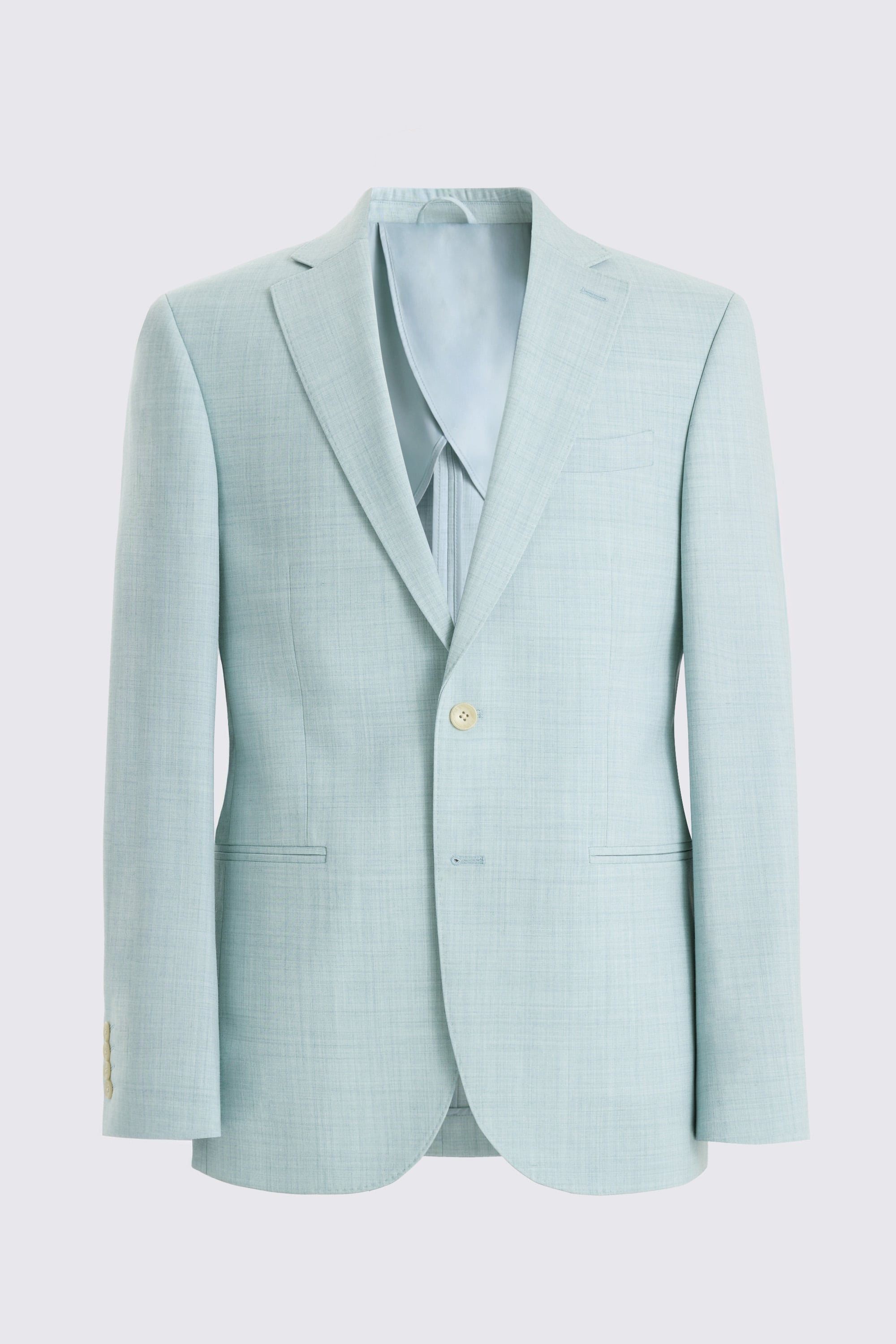 Slim Fit Aqua Marl Suit