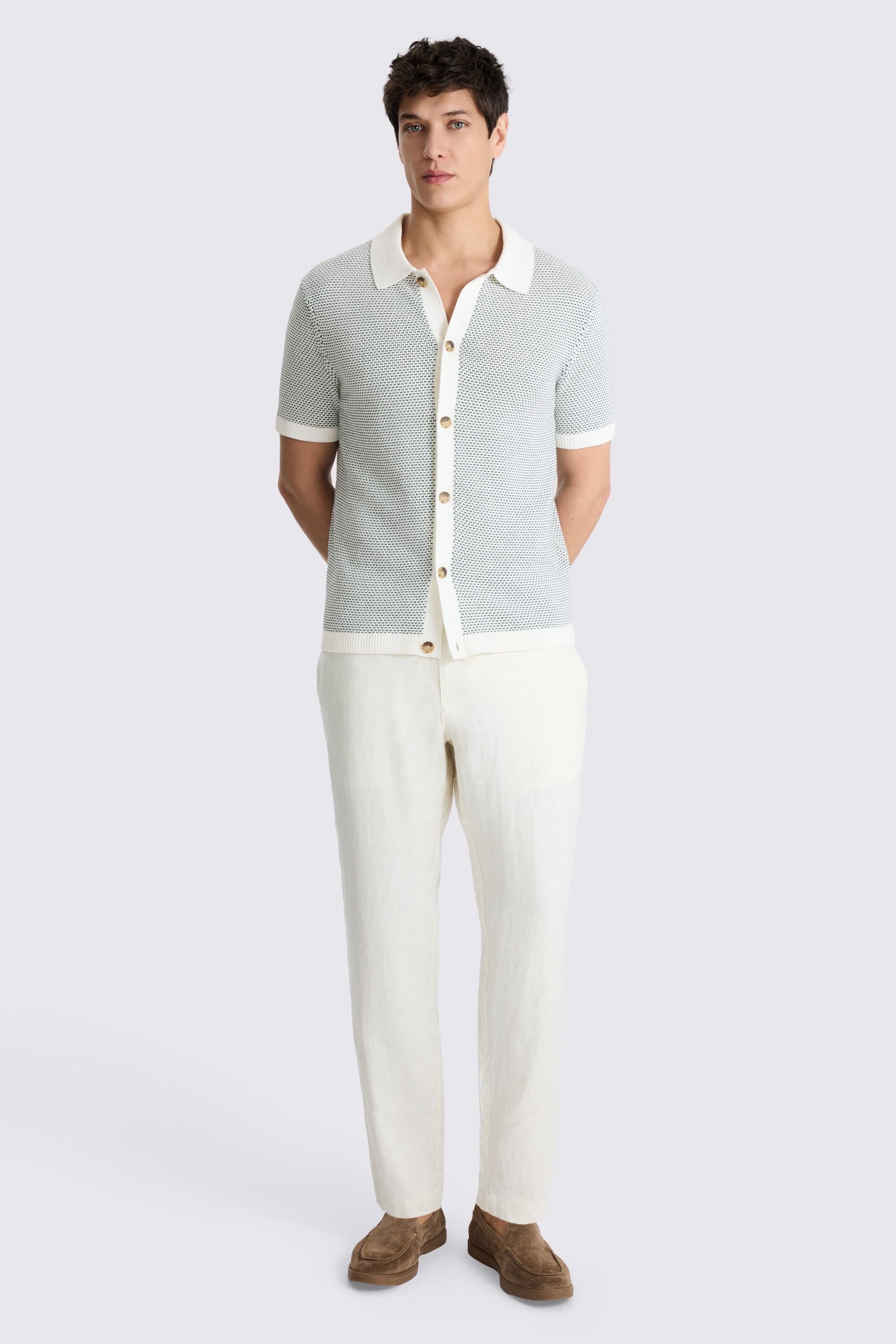 Emerald Two Tone Knitted Shirt