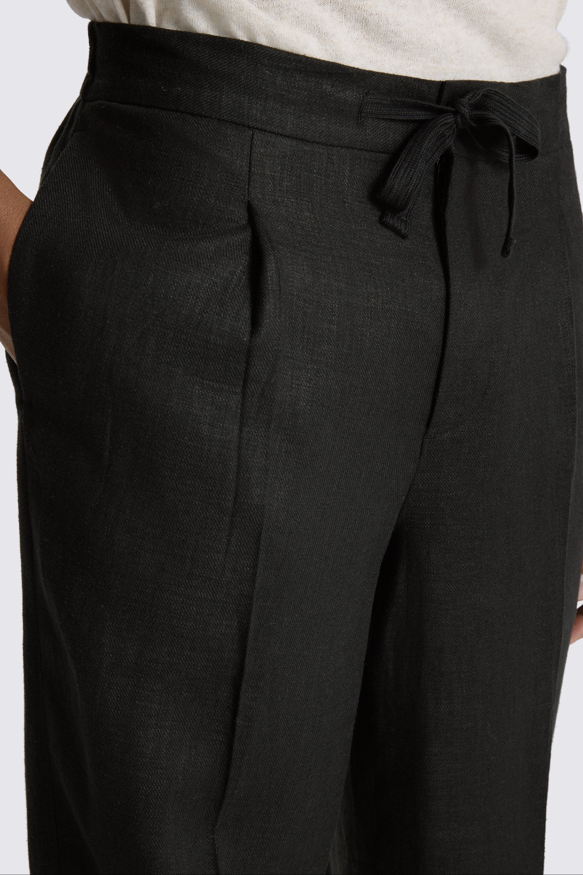 Black Twill Beach Pant 