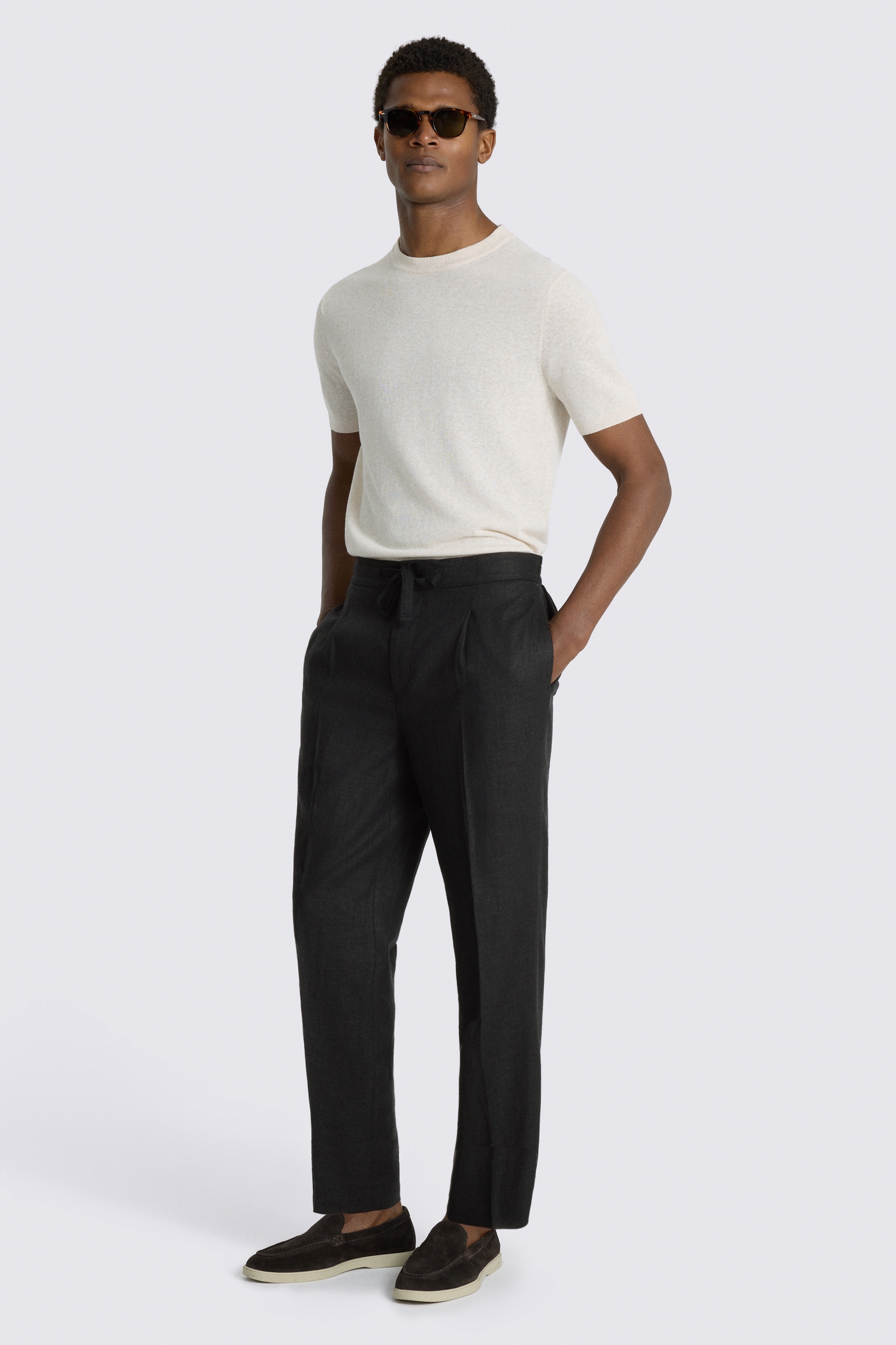 Black Twill Beach Pant 