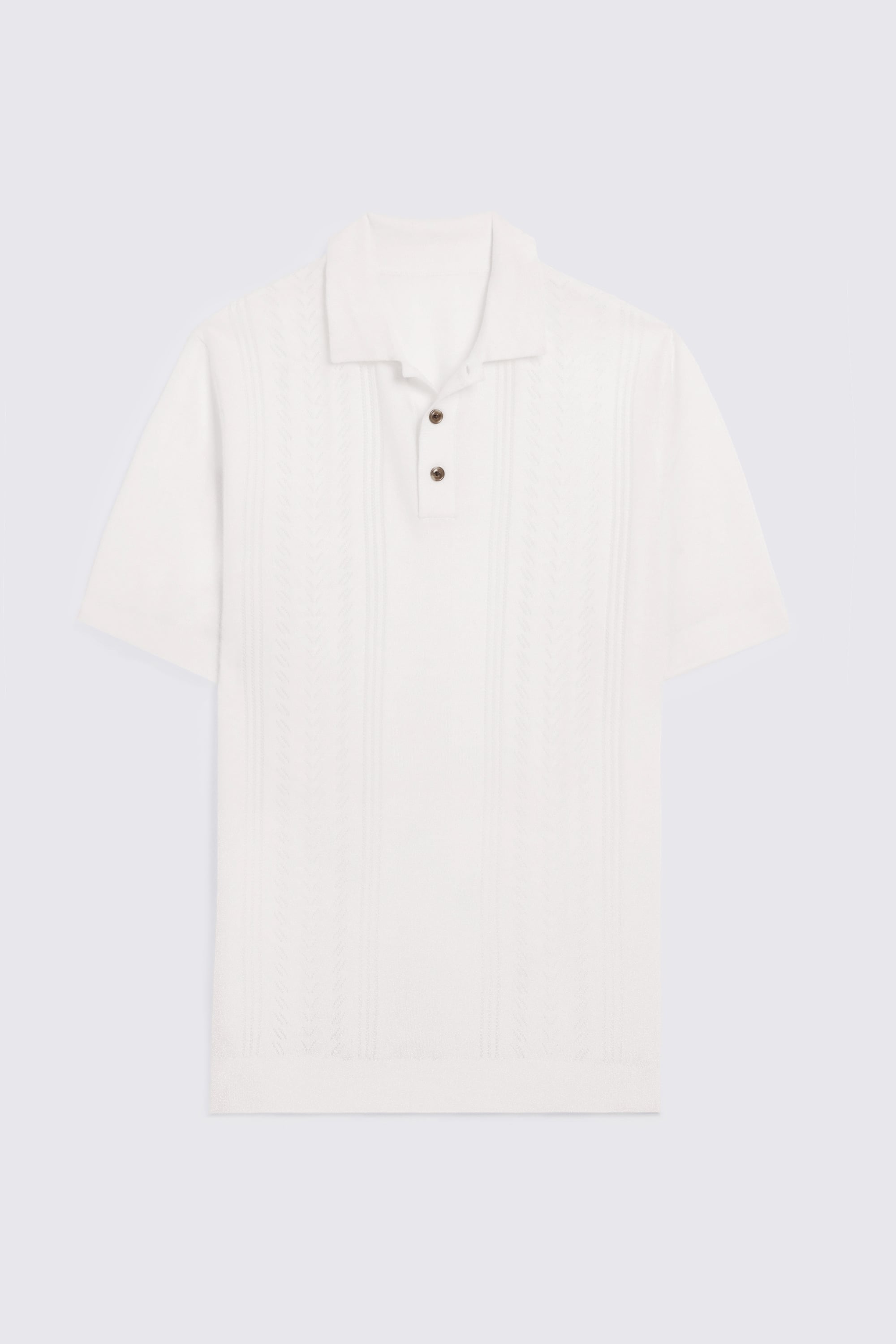 Off-White Pointelle Polo Shirt