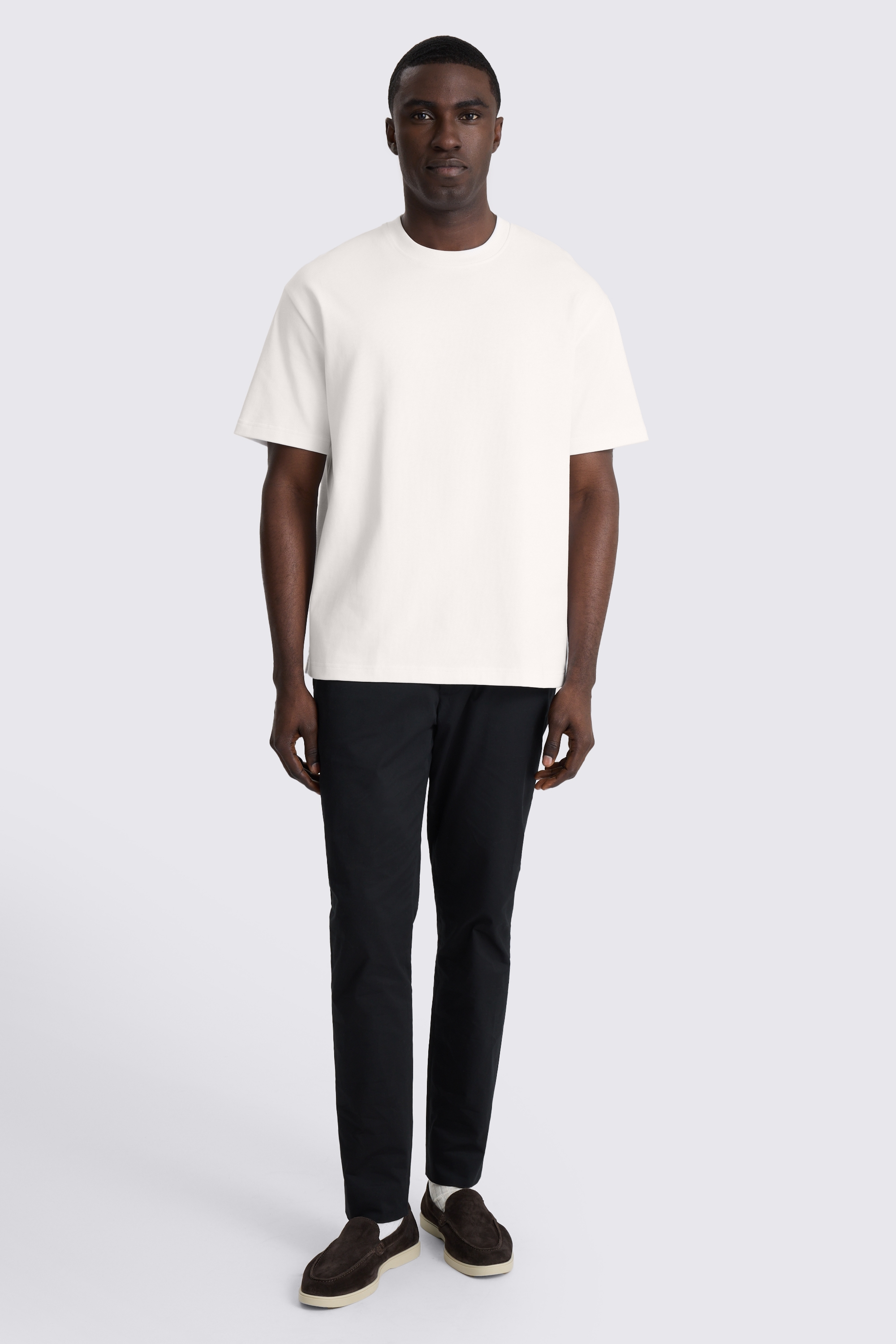 White Poppy Heavy Weight Cotton T-Shirt