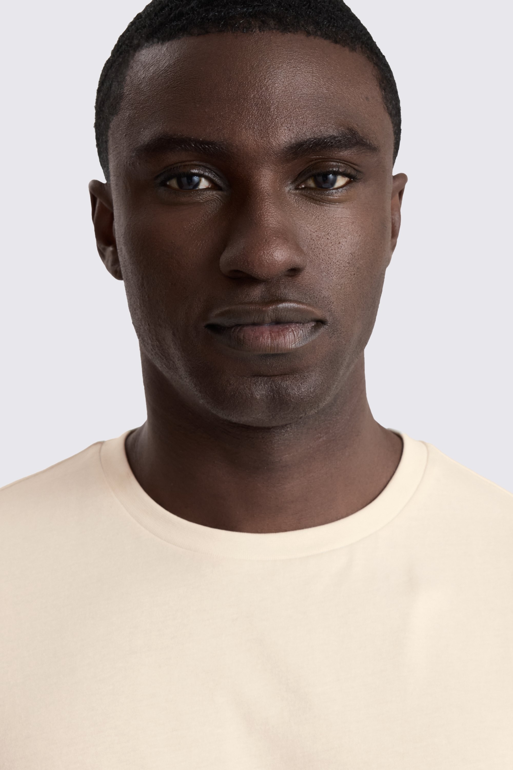 Ecru Crew-Neck T-Shirt