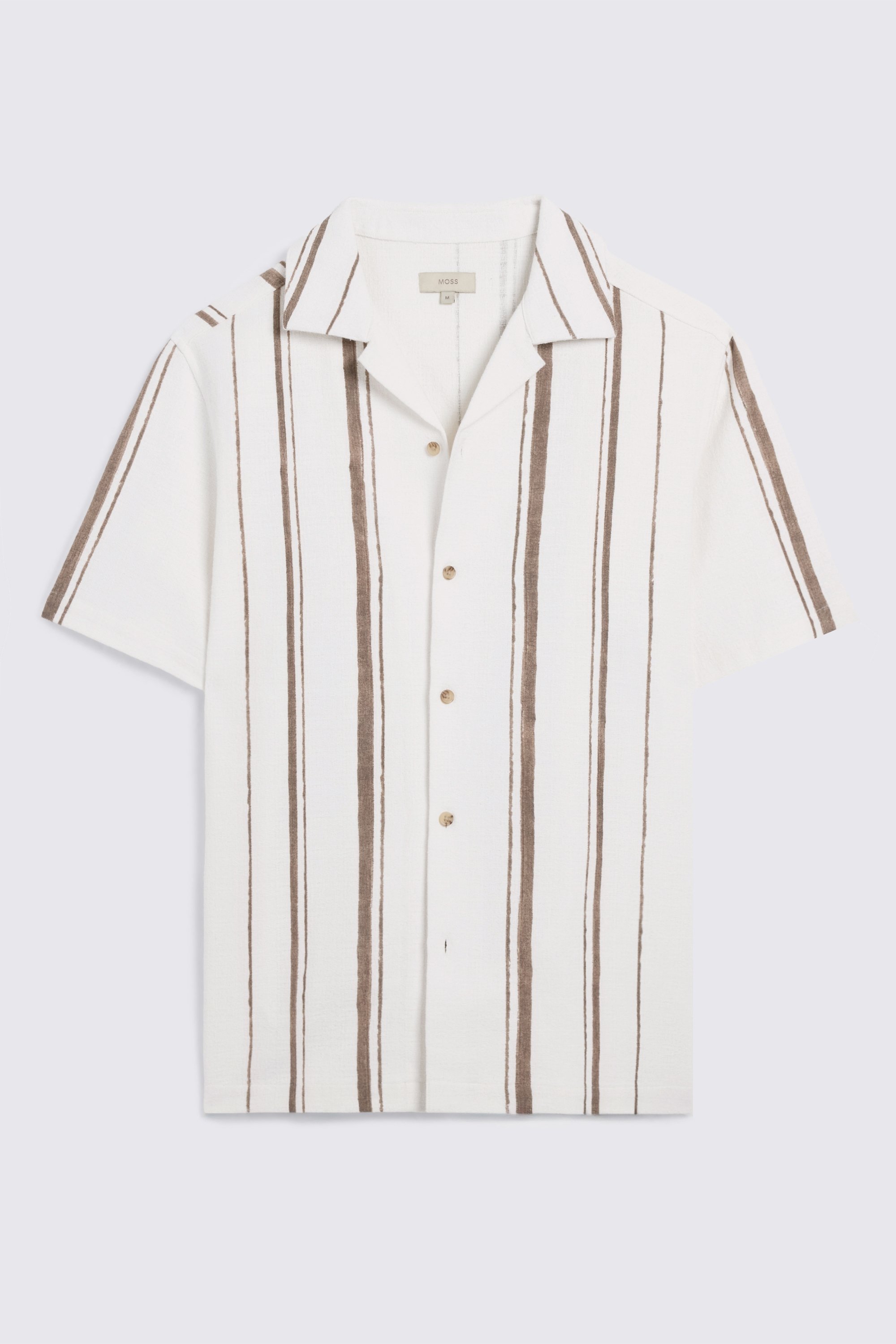 Taupe Cuban Stripe Shirt