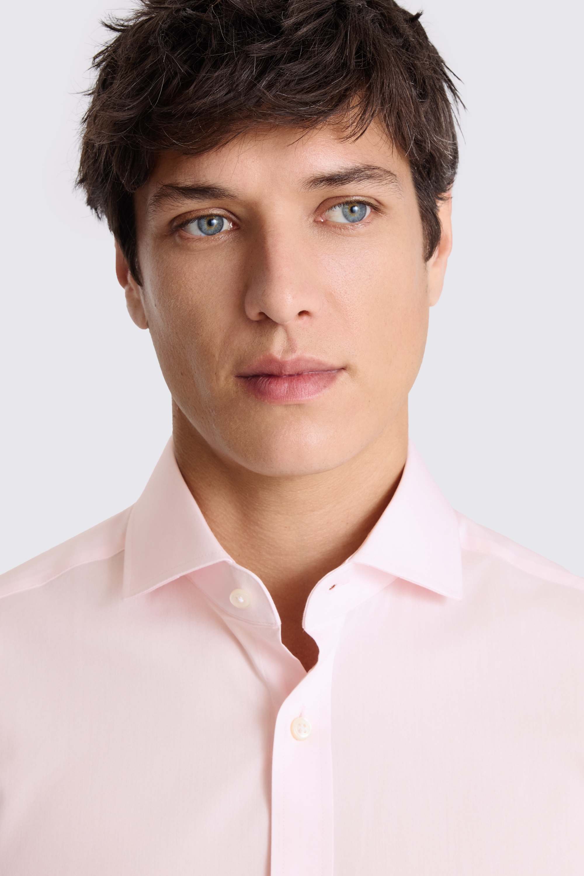 Tailored Fit Pink Stretch Shirt