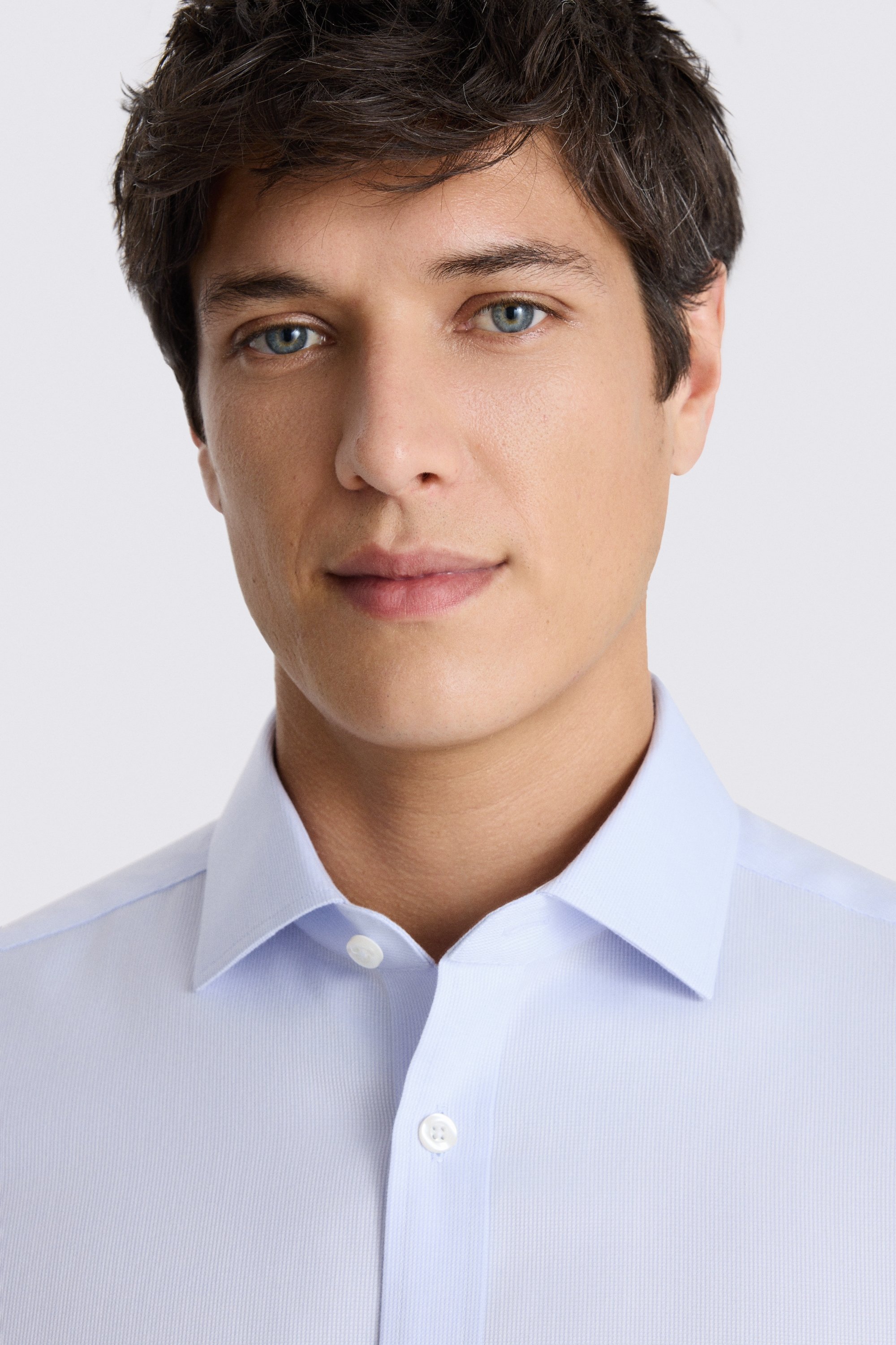 Tailored Fit Sky Dobby Non Iron Shirt