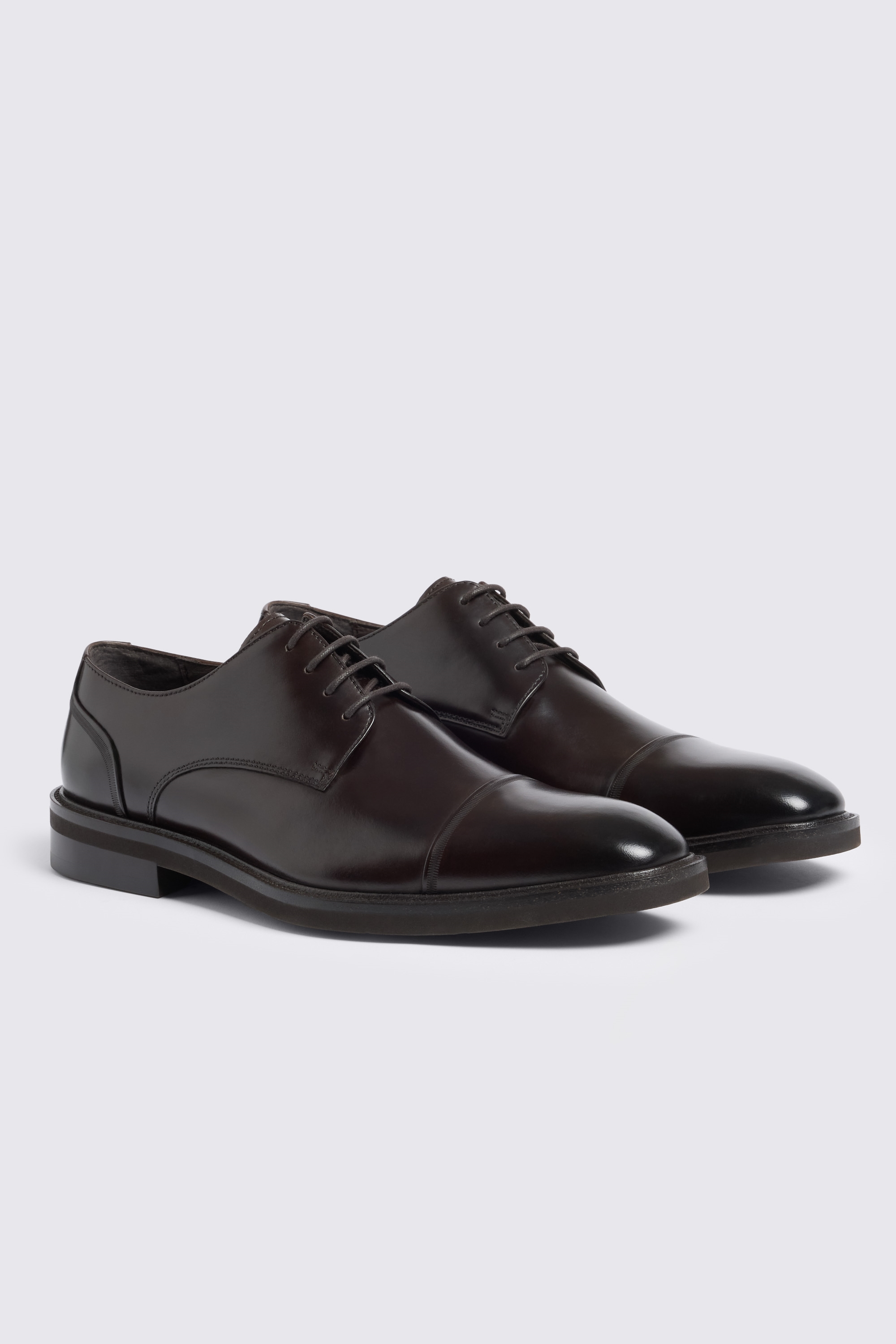 John White Broad Brown Derby Shoe