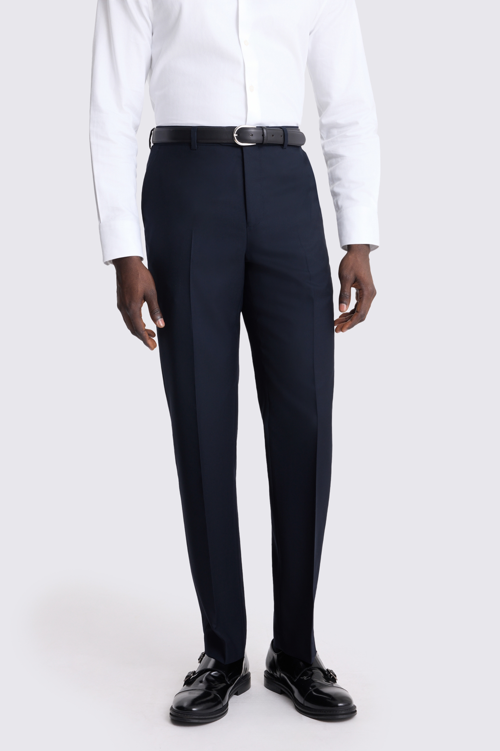 Regular Fit Navy Twill Suit