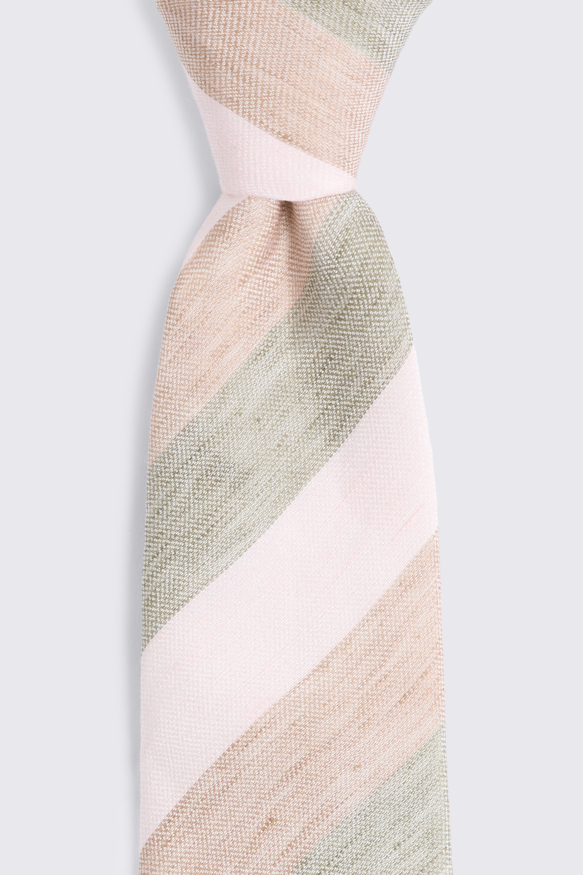 Green & Pink Stripe Tie
