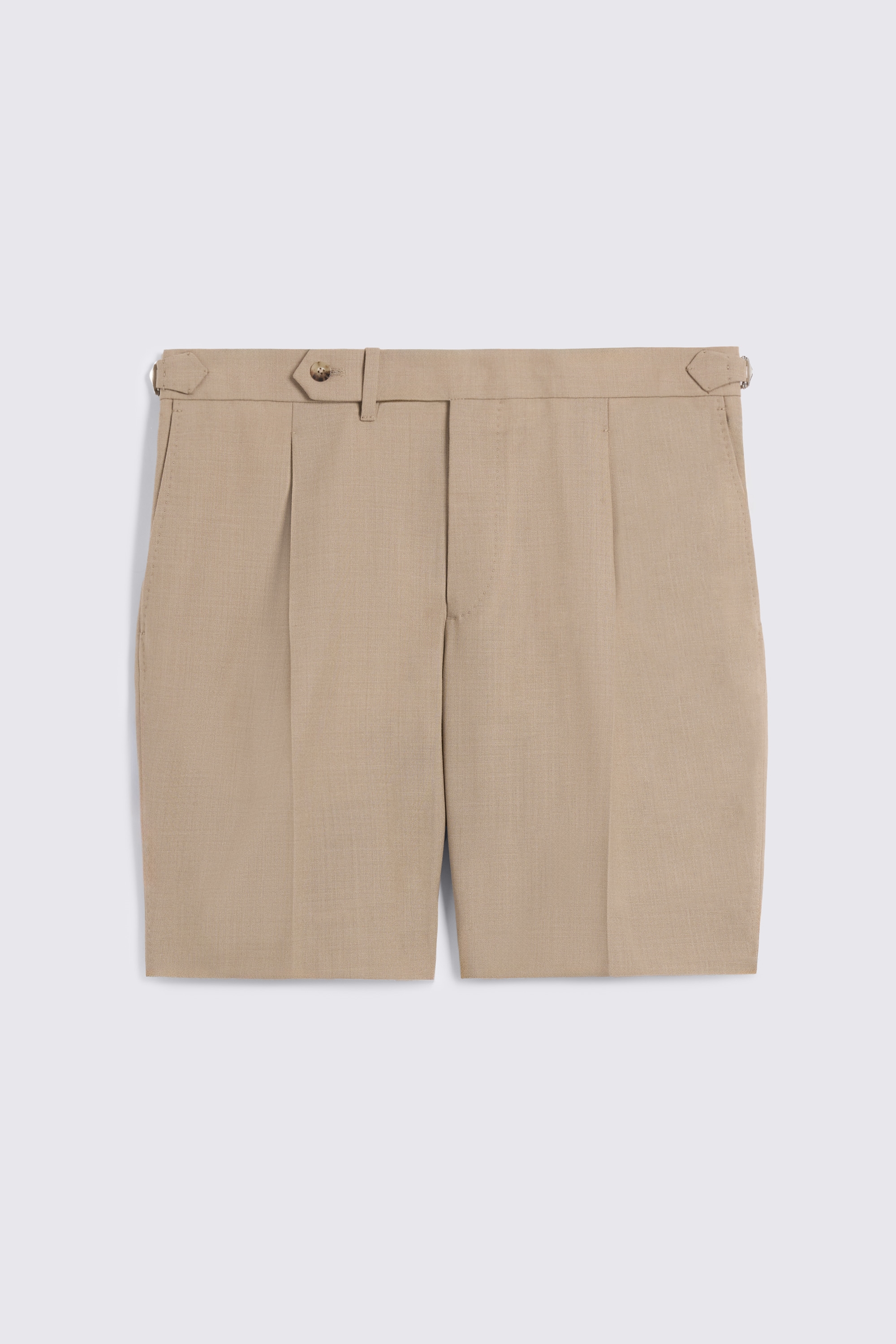 Camel Wool Pleated Short 