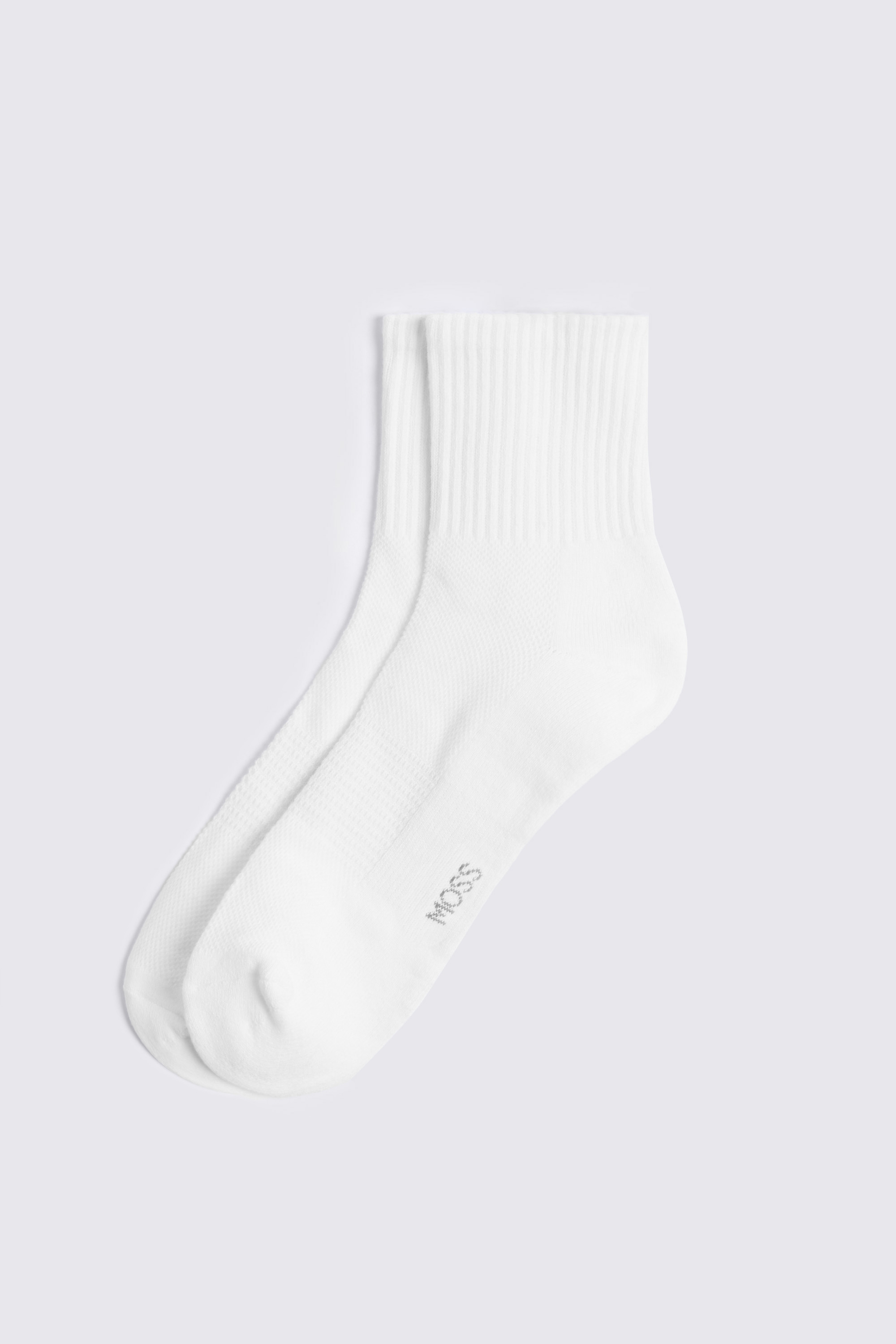 White Half Ankle Socks