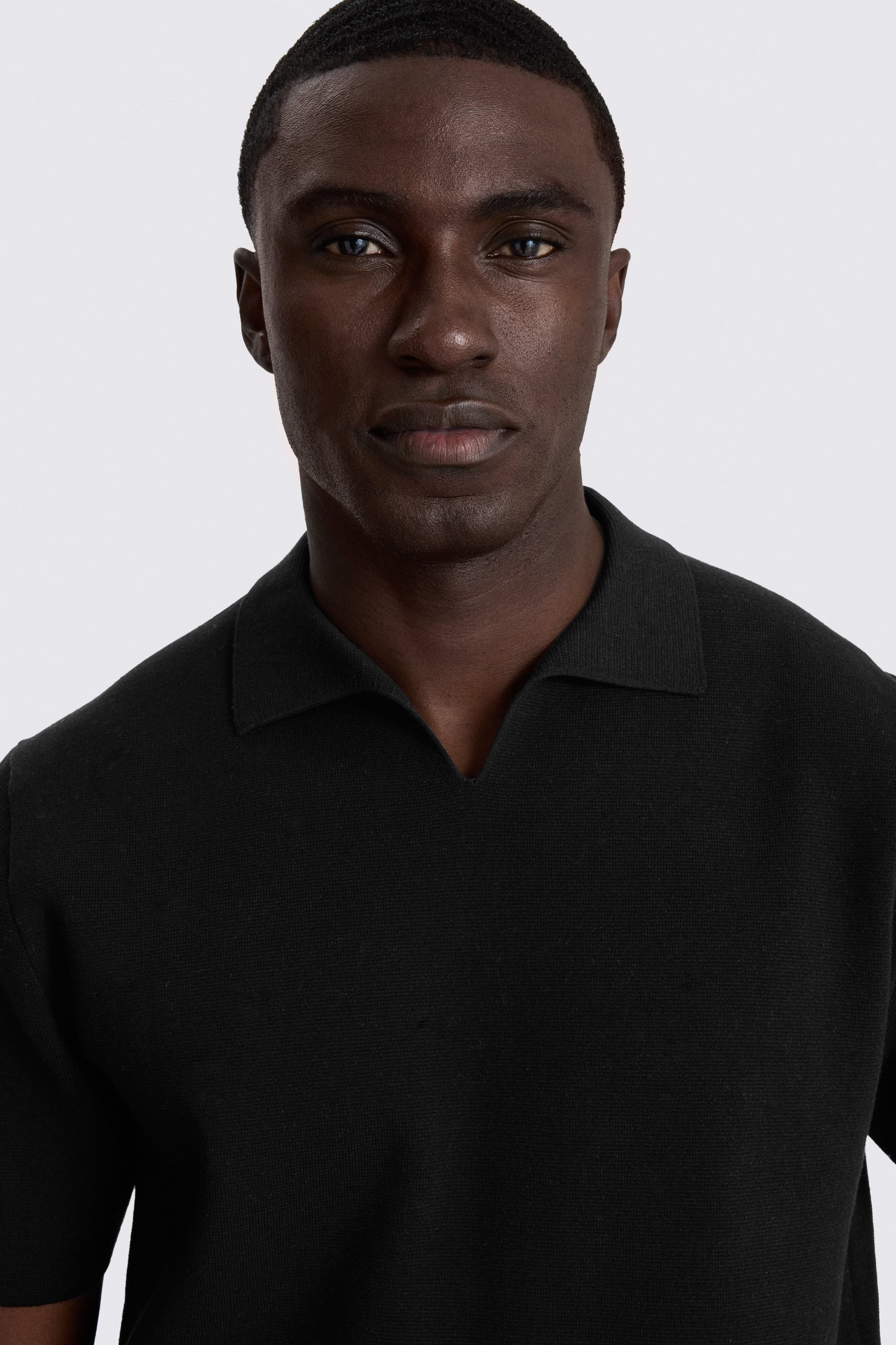 Black Milano Knit Skipper