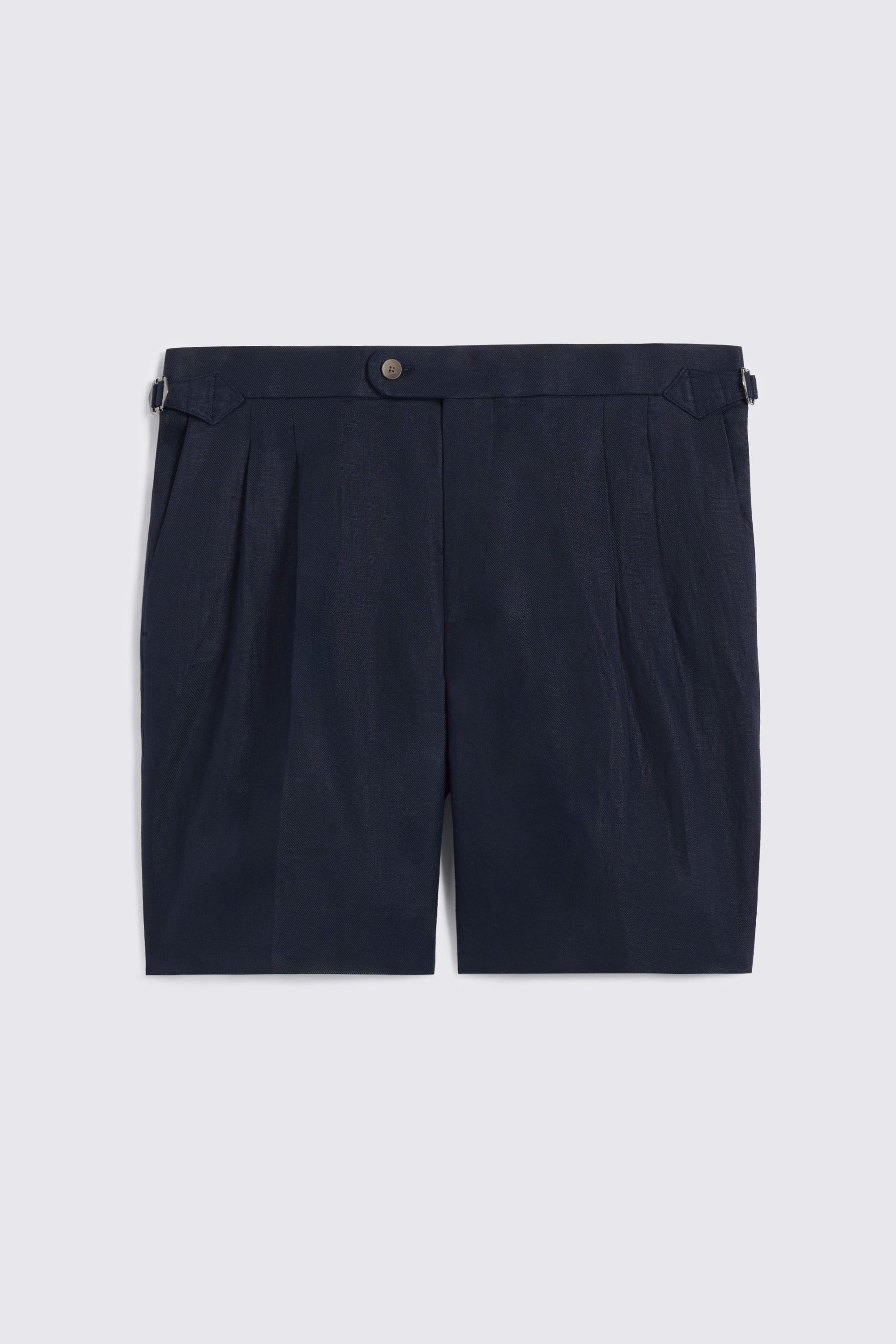 Navy Twill Linen Short