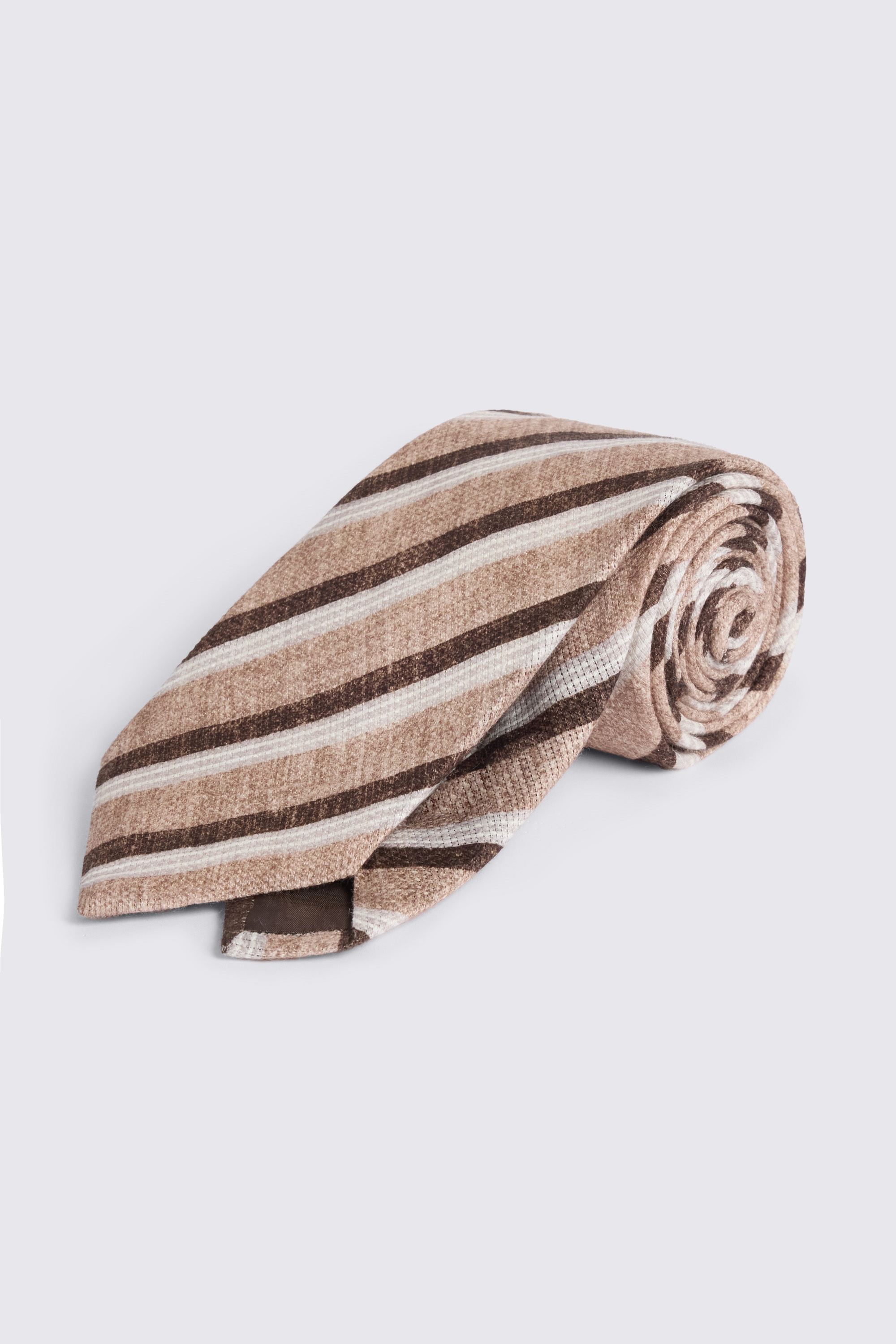 Bottinelli Brown & White Stripe Tie