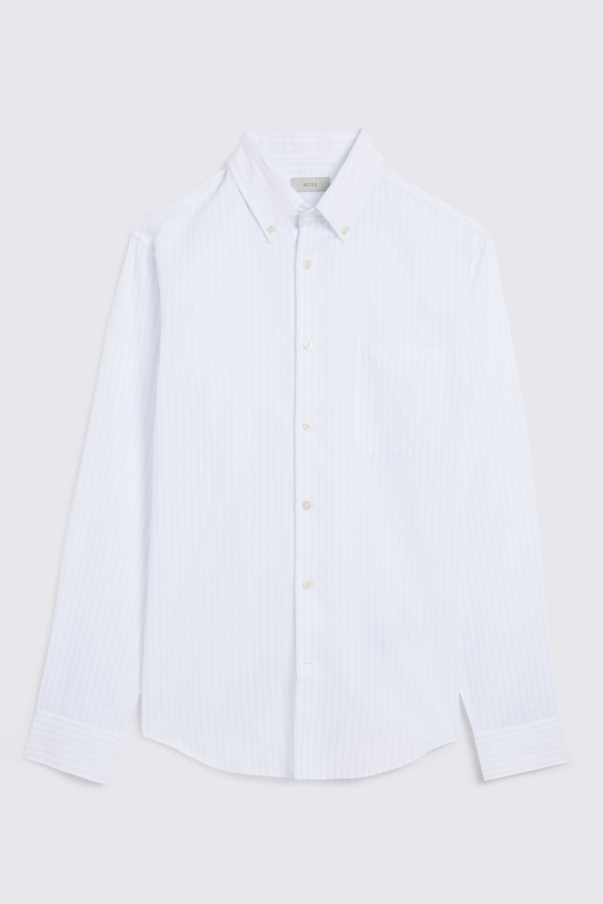 Blue Stripe Lightweight Oxford Shirt