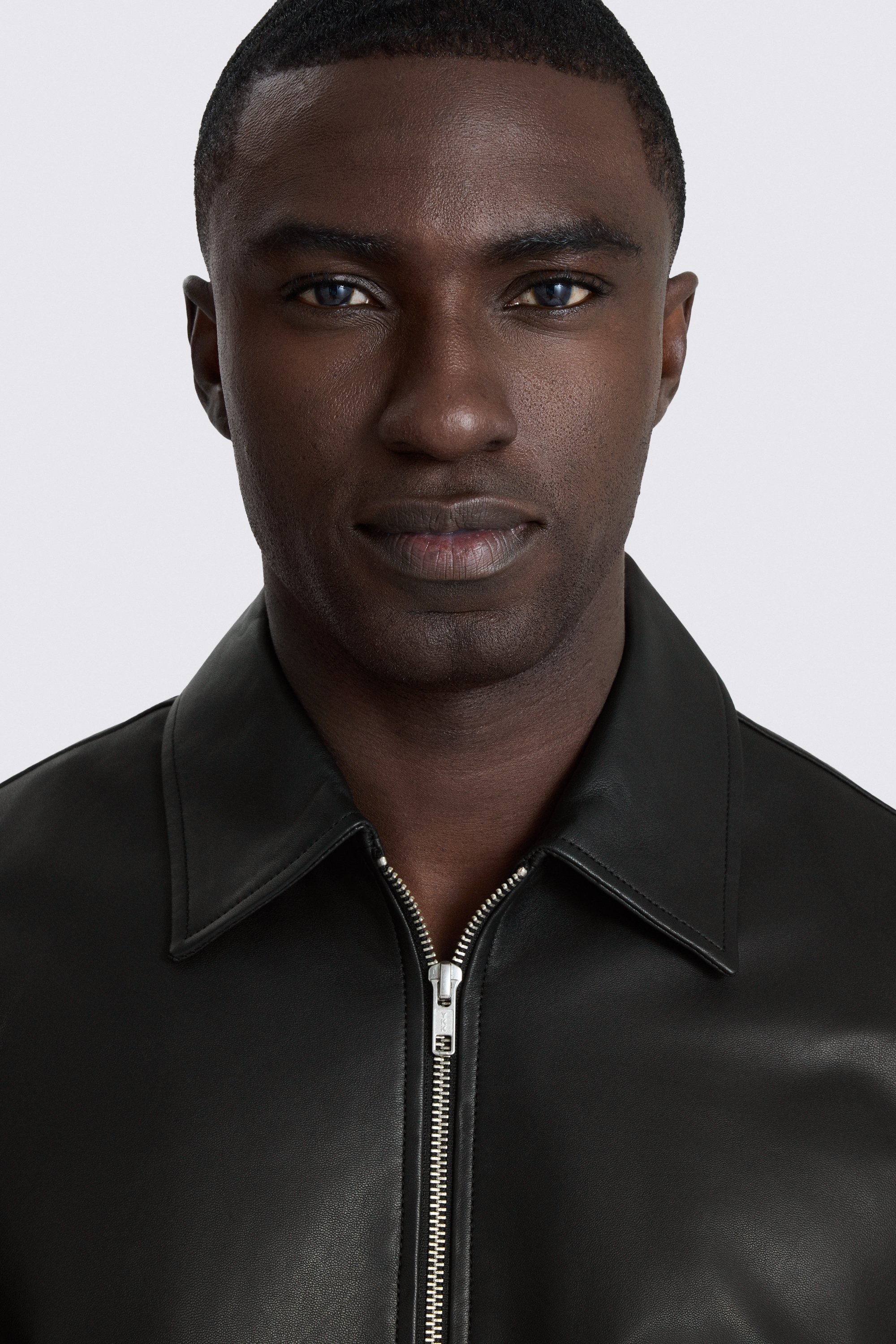 Black Nappa Zip Jacket 