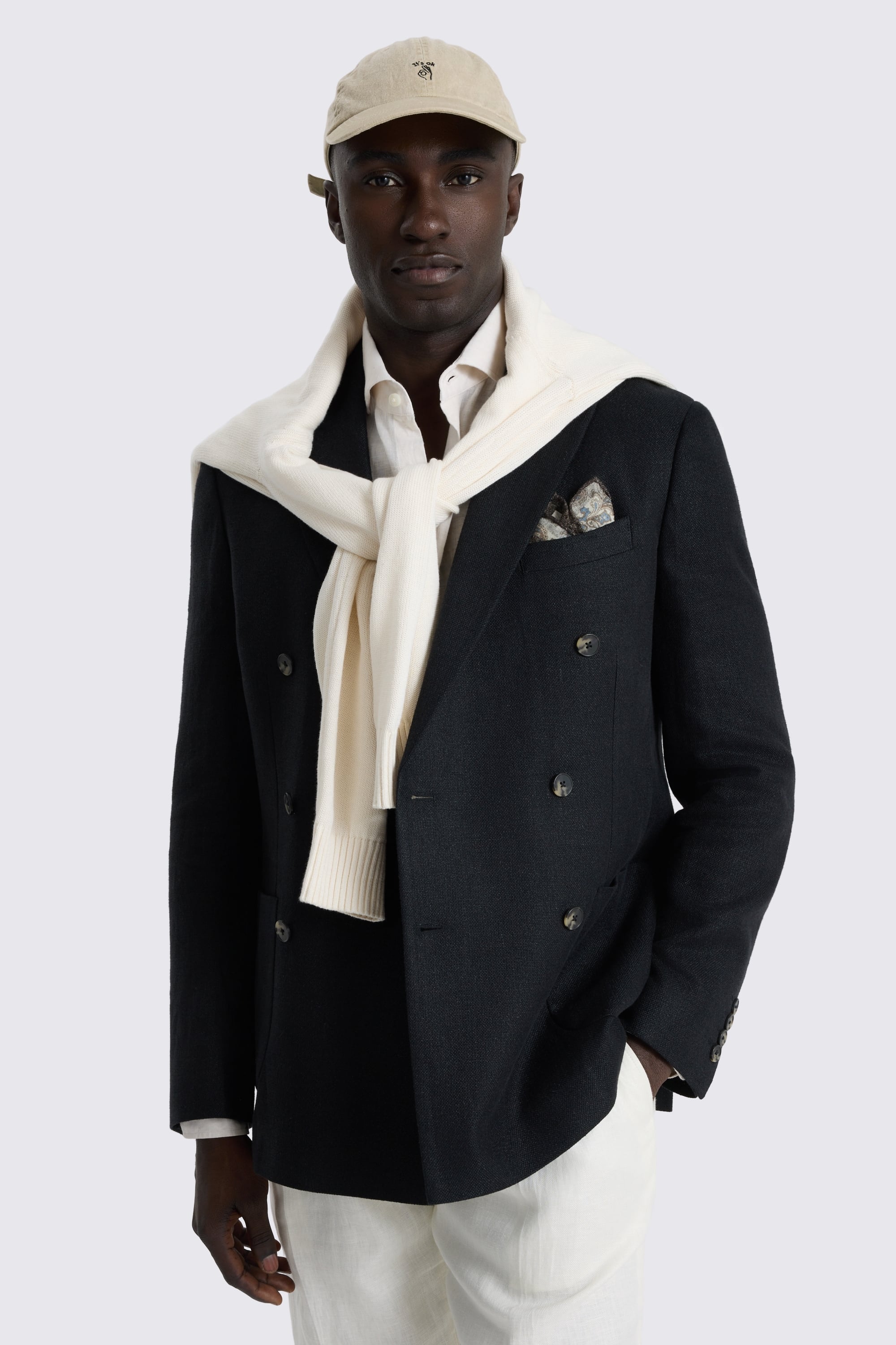 Black Linen Jacket 