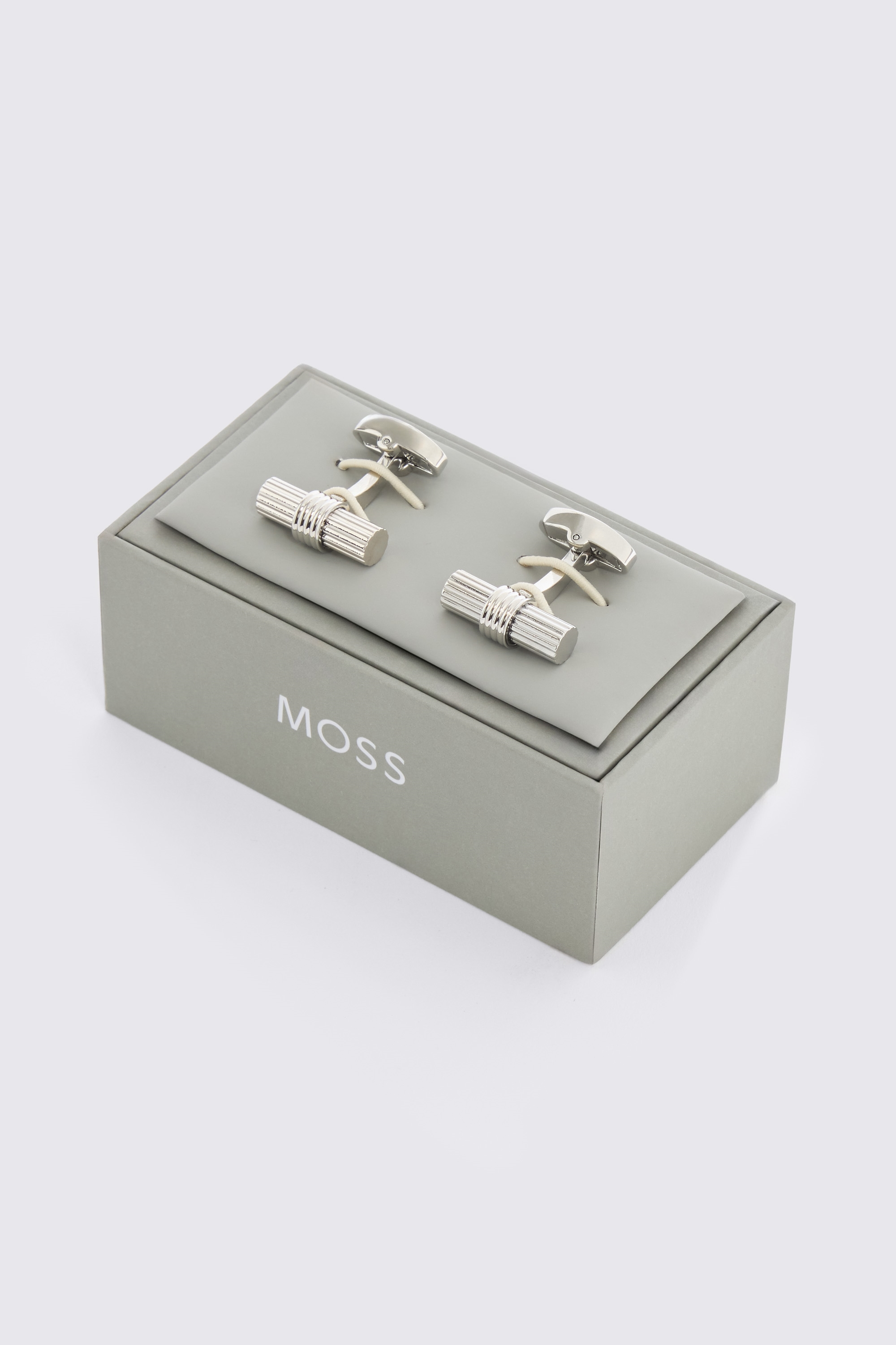 Silver Barrel Cufflinks
