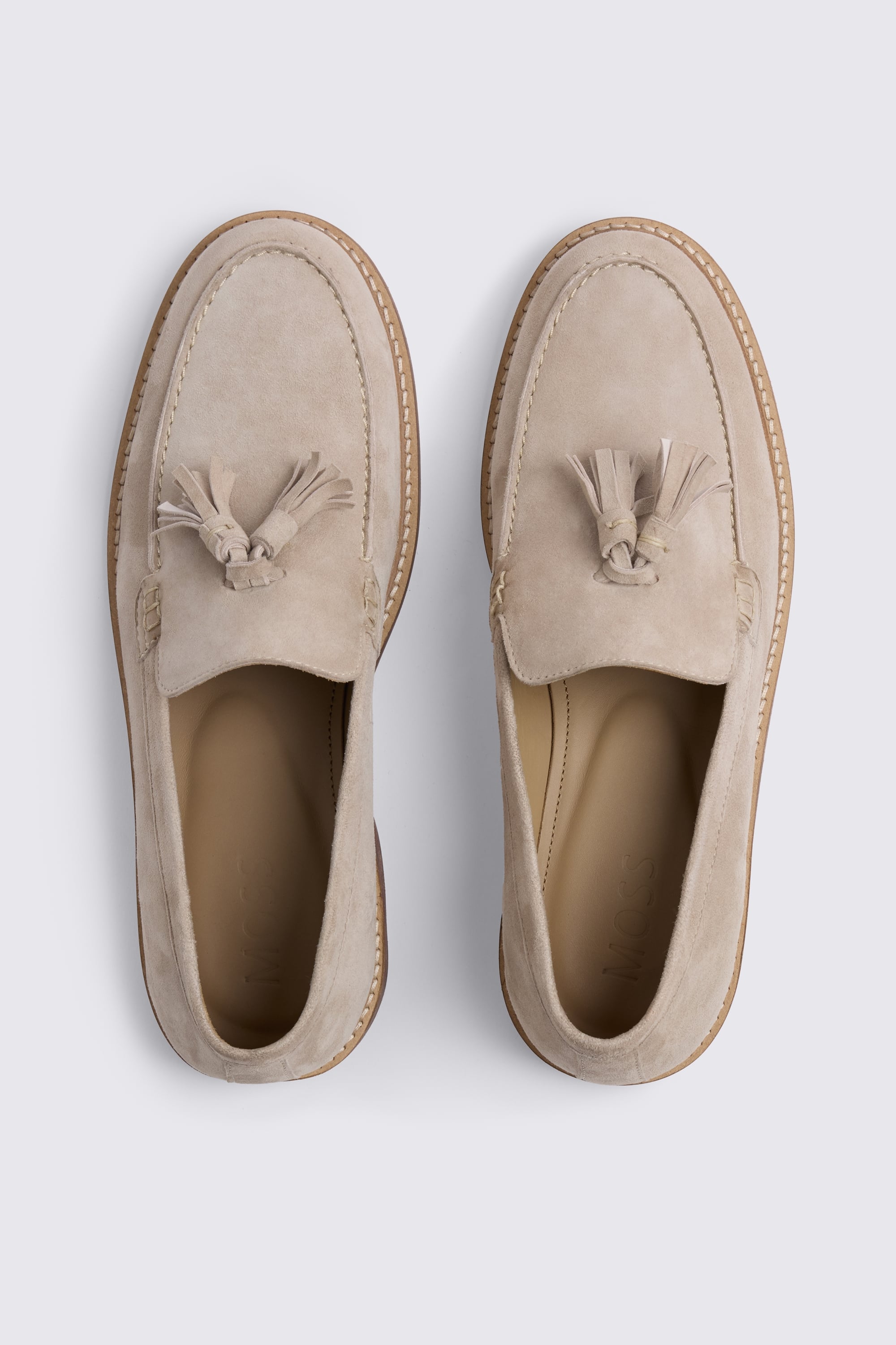 Finchley Stone Suede Loafers