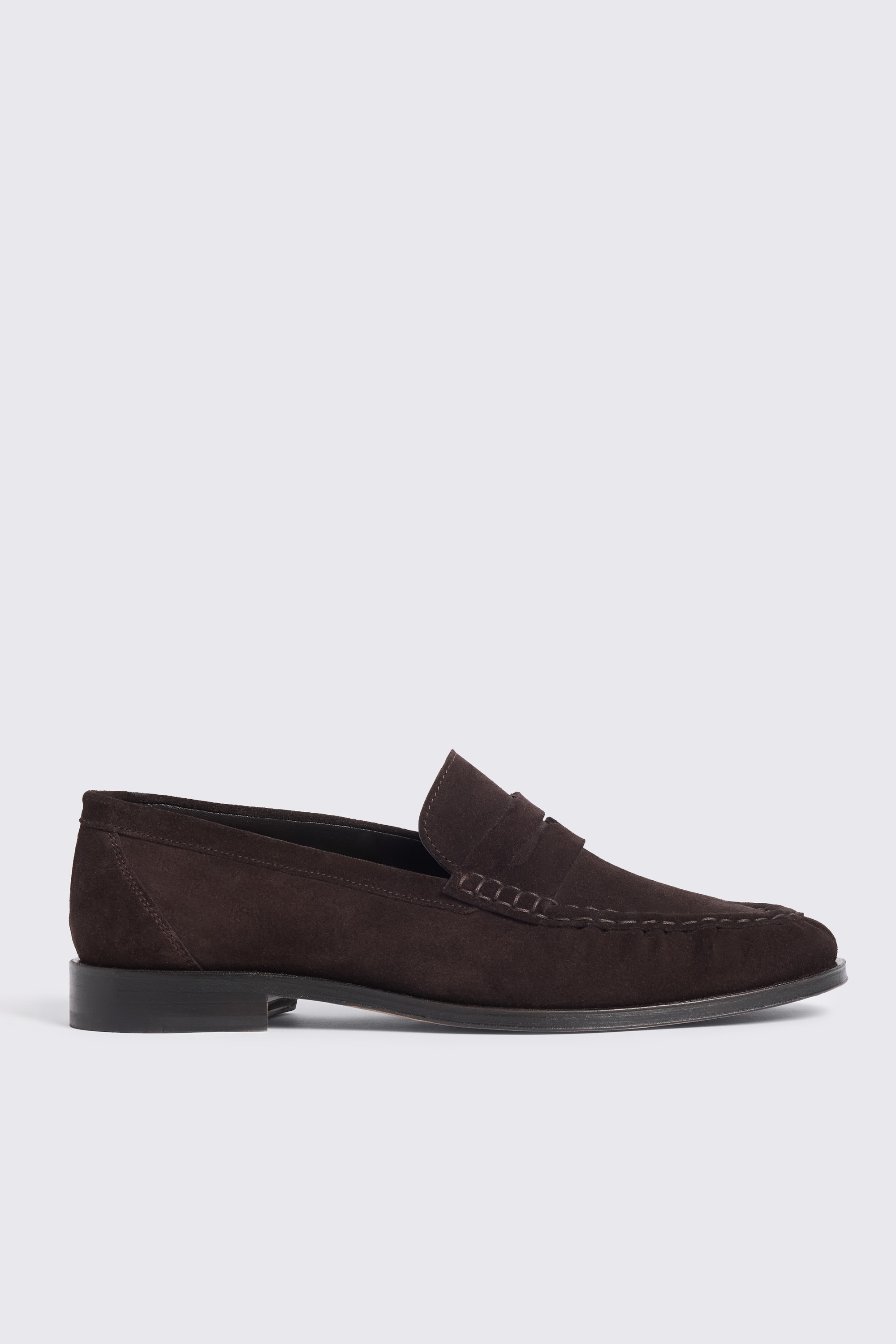 Italian Suede Brown Ruched Loafers