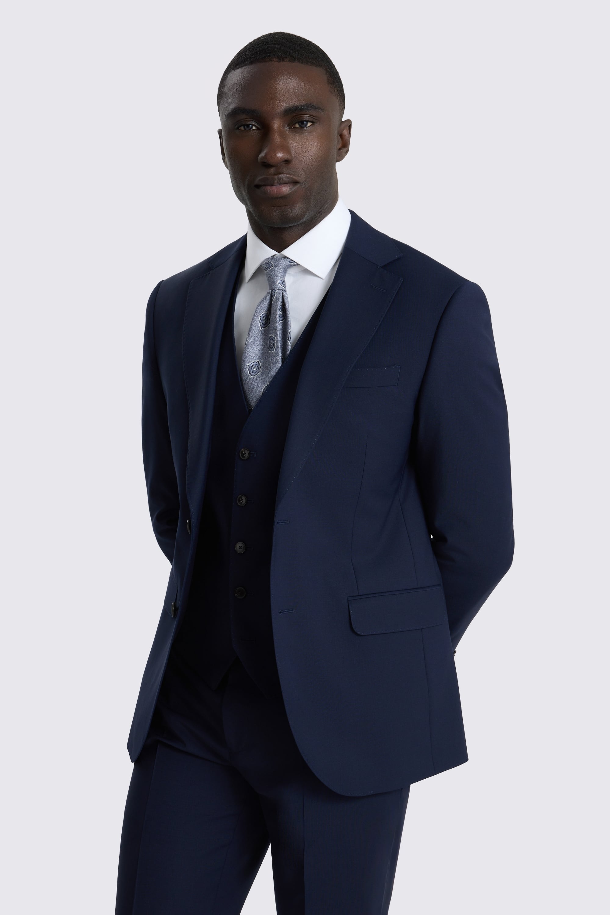 Slim Fit Ink Performance Suit Jacket 
