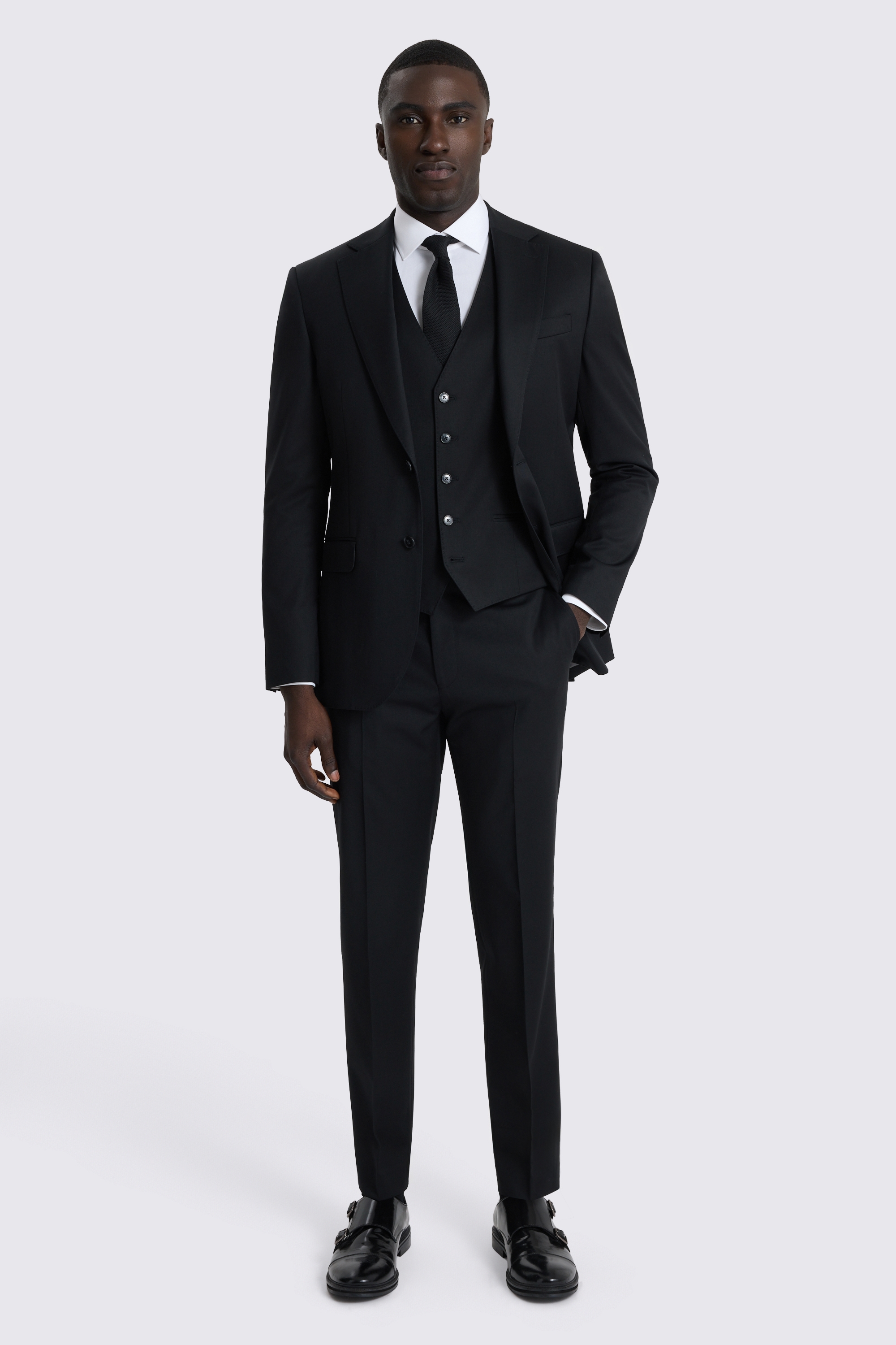 Slim Fit Black Suit Jacket 