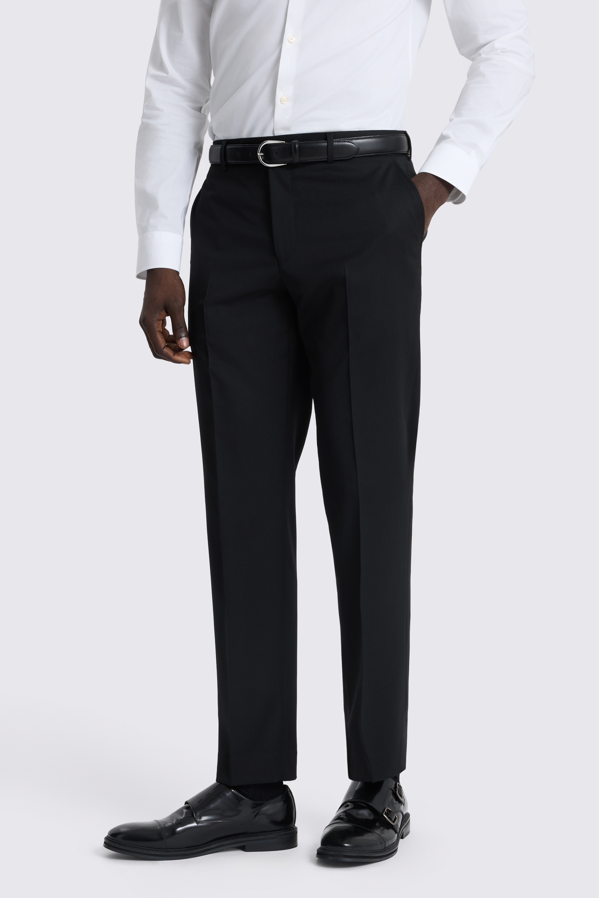 Slim Fit Black Trouser 