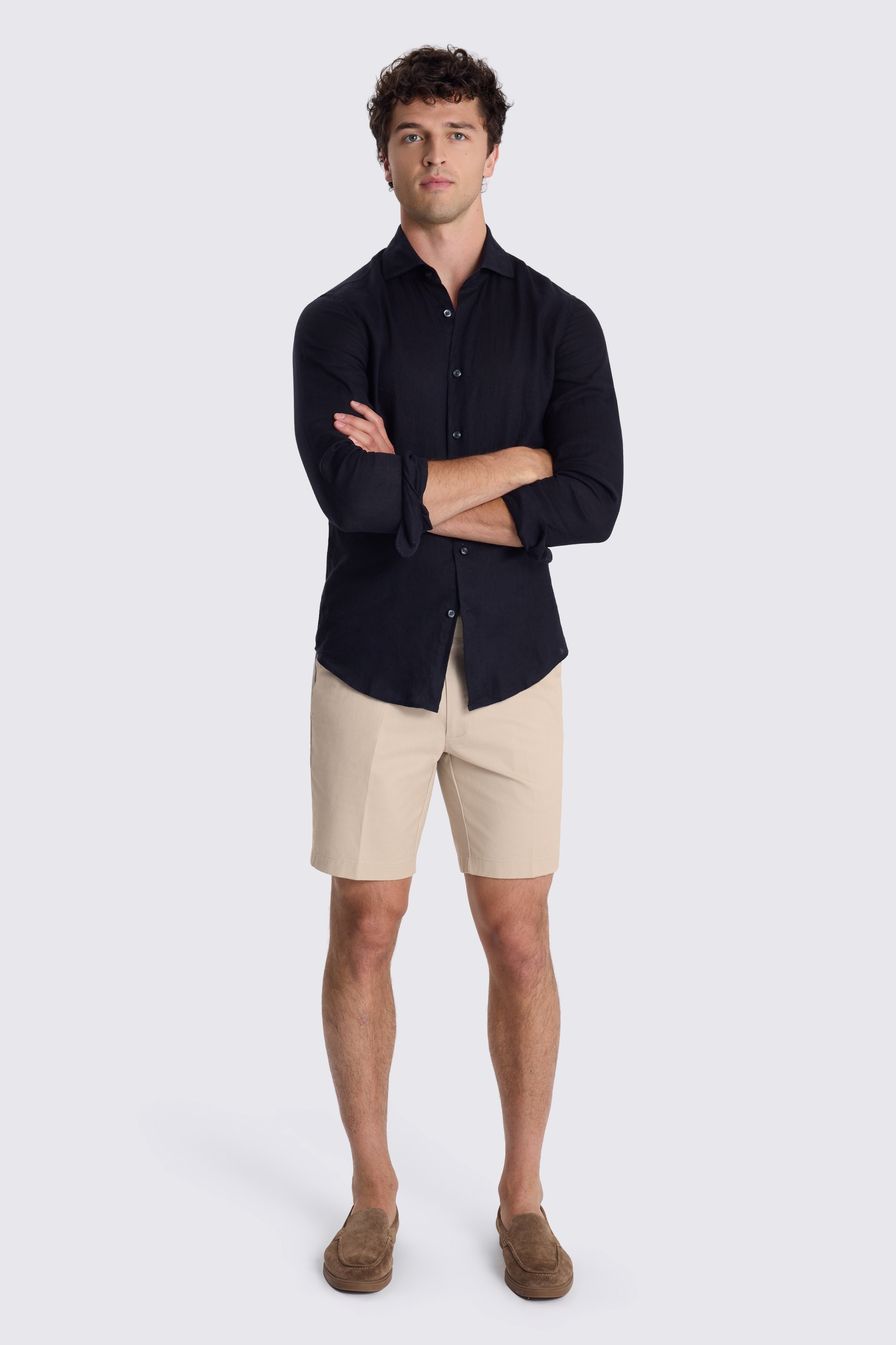 Stone Chino Cotton Shorts