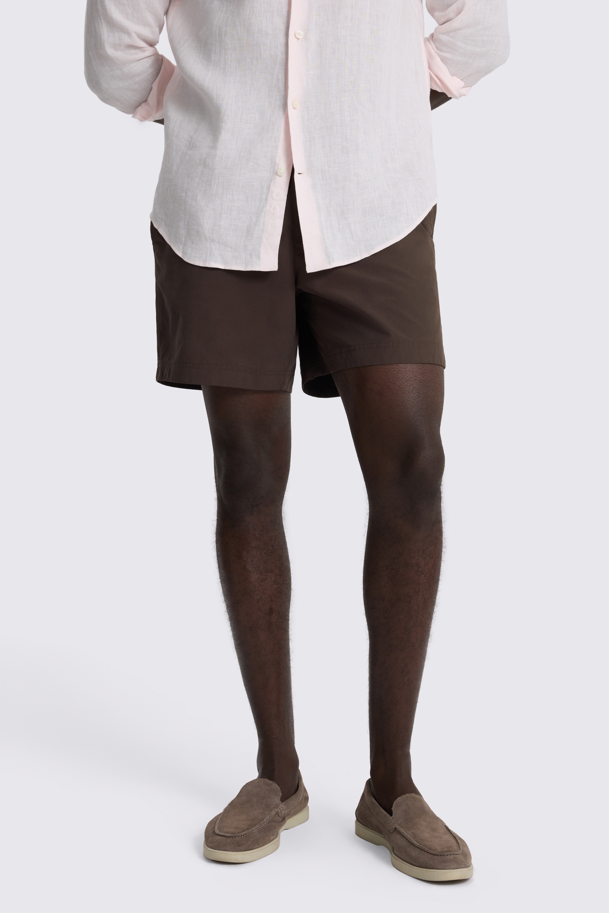 Brown Smart Swim Short 