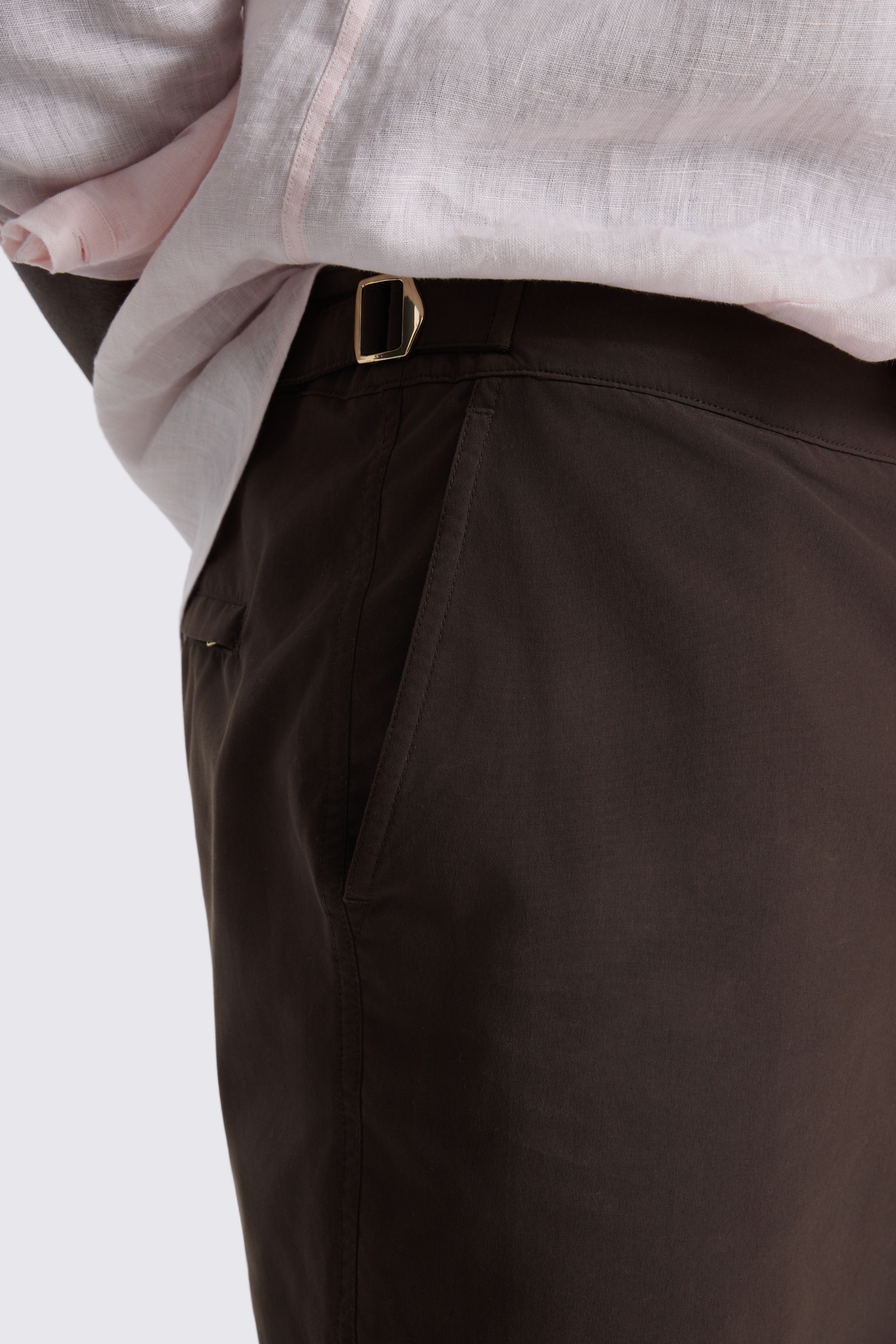 Brown Smart Swim Short 