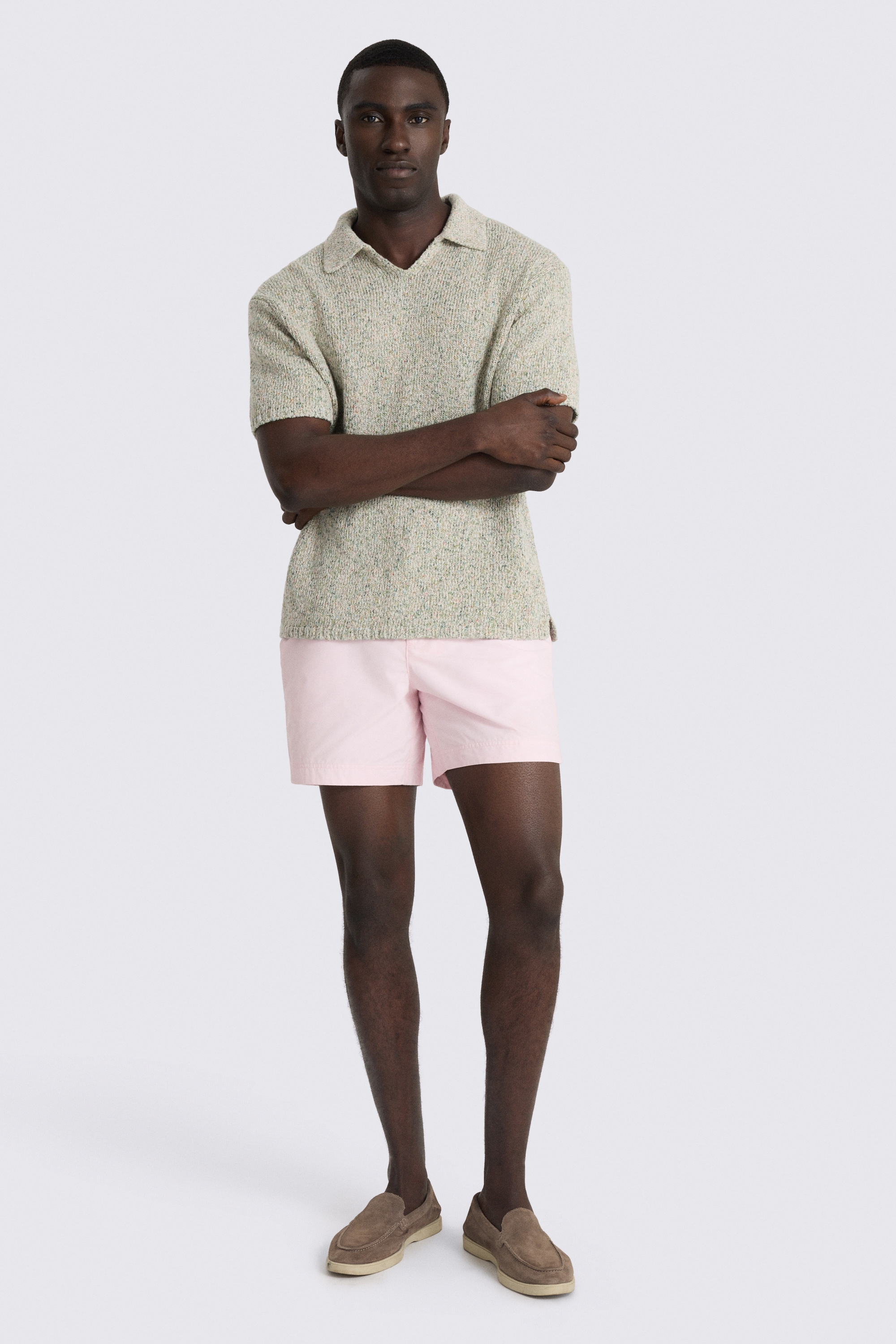 Pale Pink Smart Swim Shorts