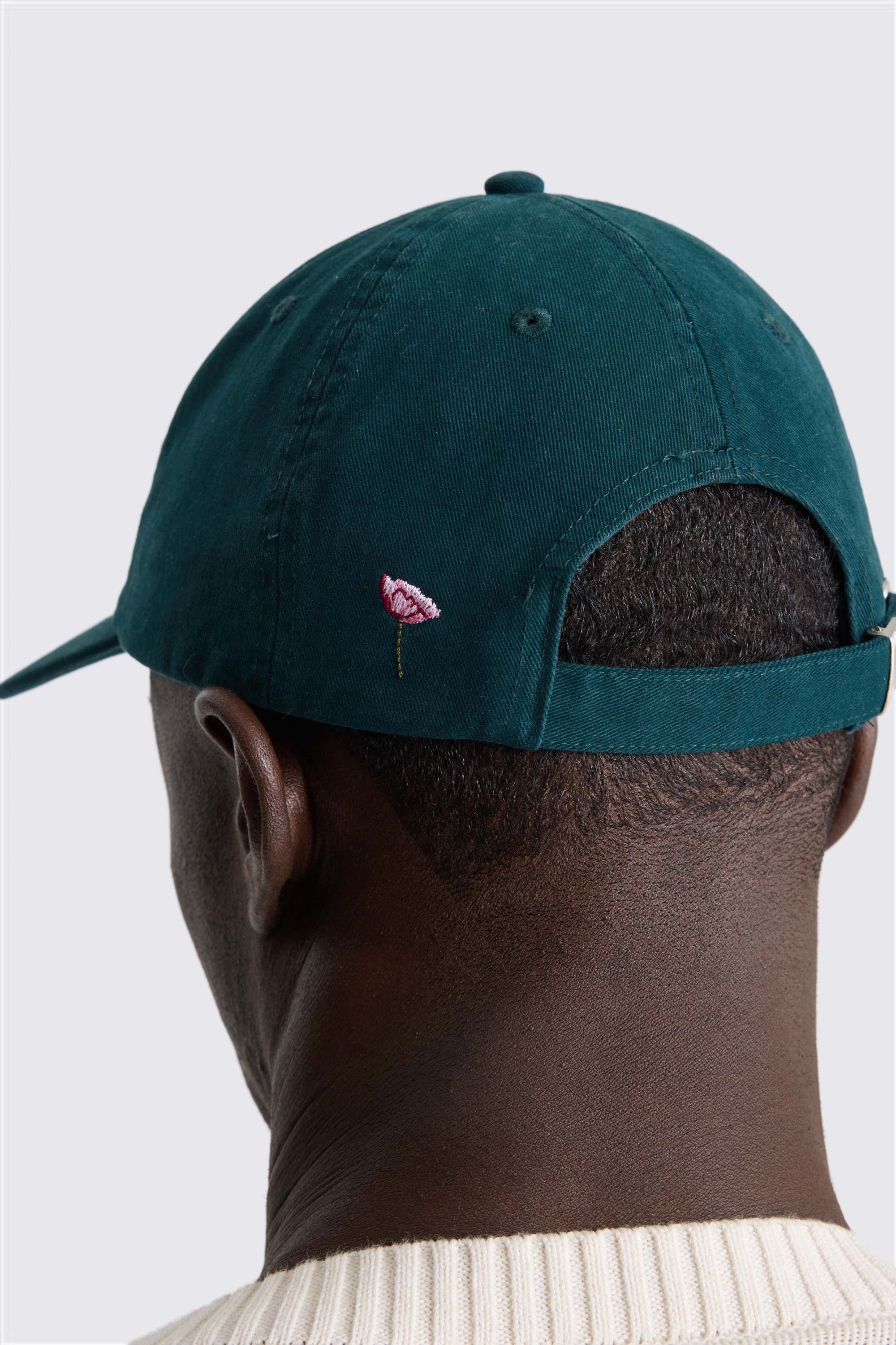 Emerald Pink Poppy Washed Cotton Cap