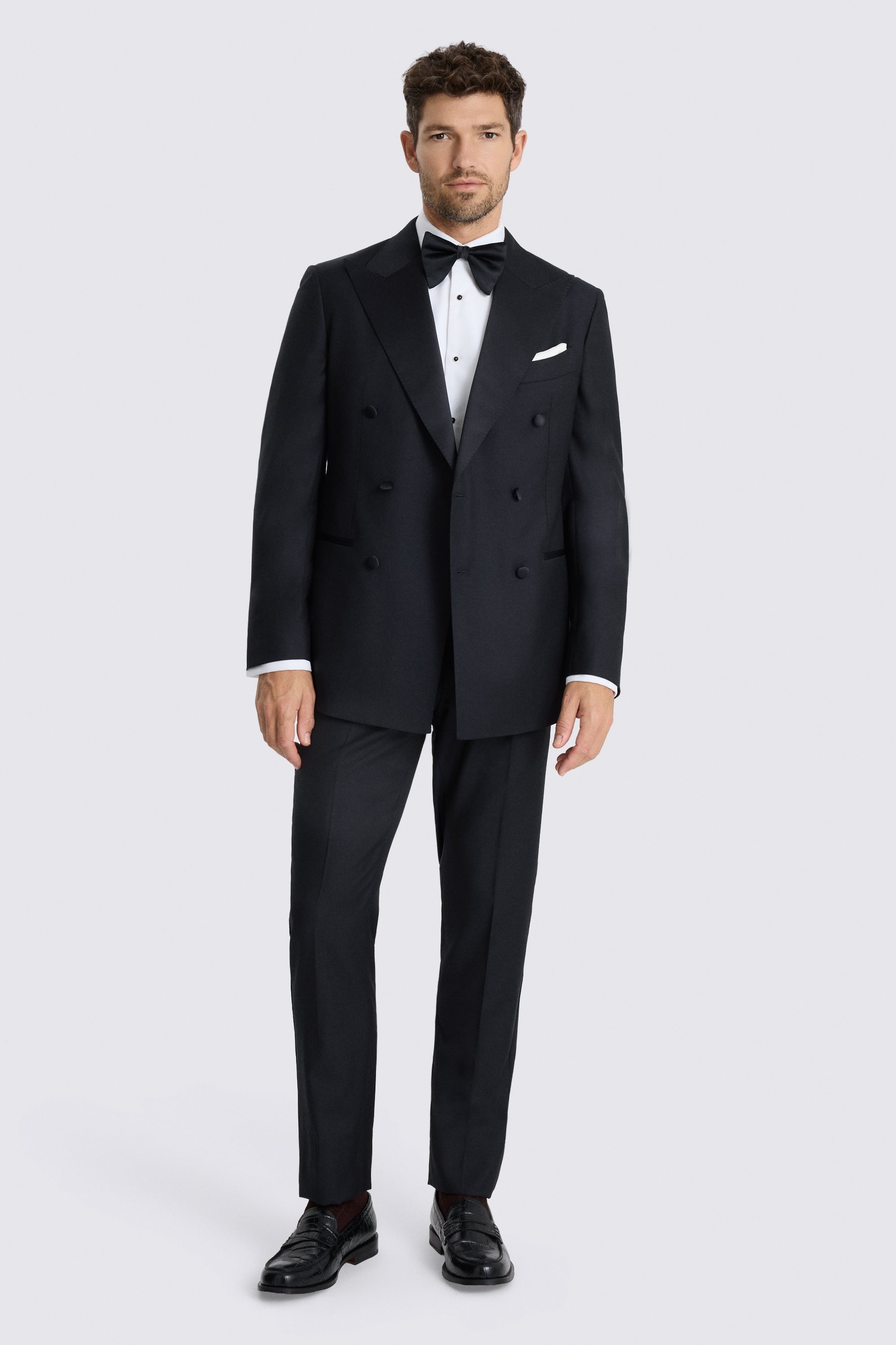 Tailored Fit Navy Twill Dress Suit